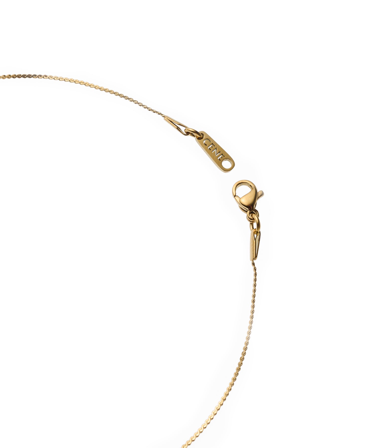 [Gold] Twist Sneaker Necklace / 39cm 