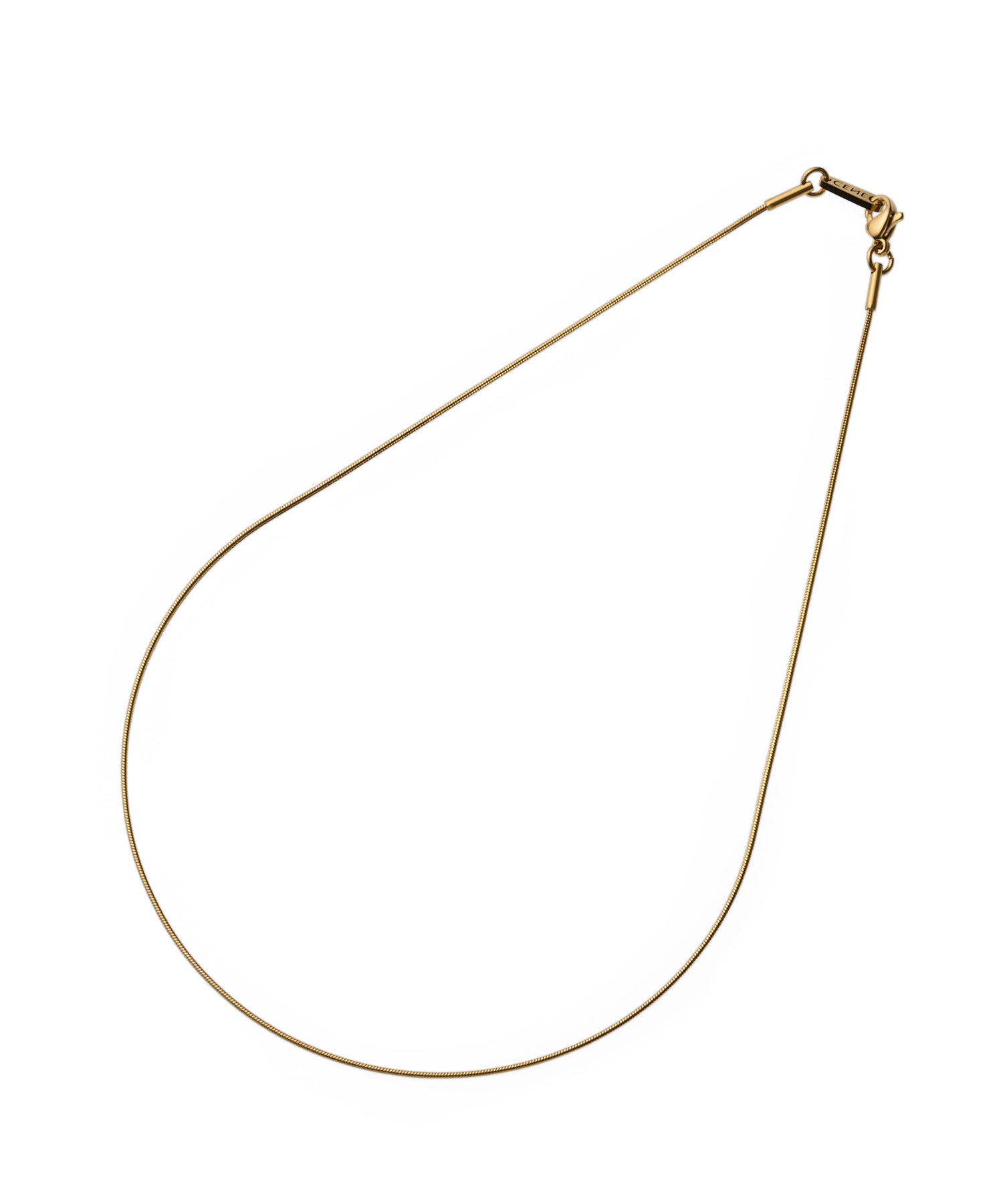 [Gold] 0.8mm Snake Chain Necklace/34cm