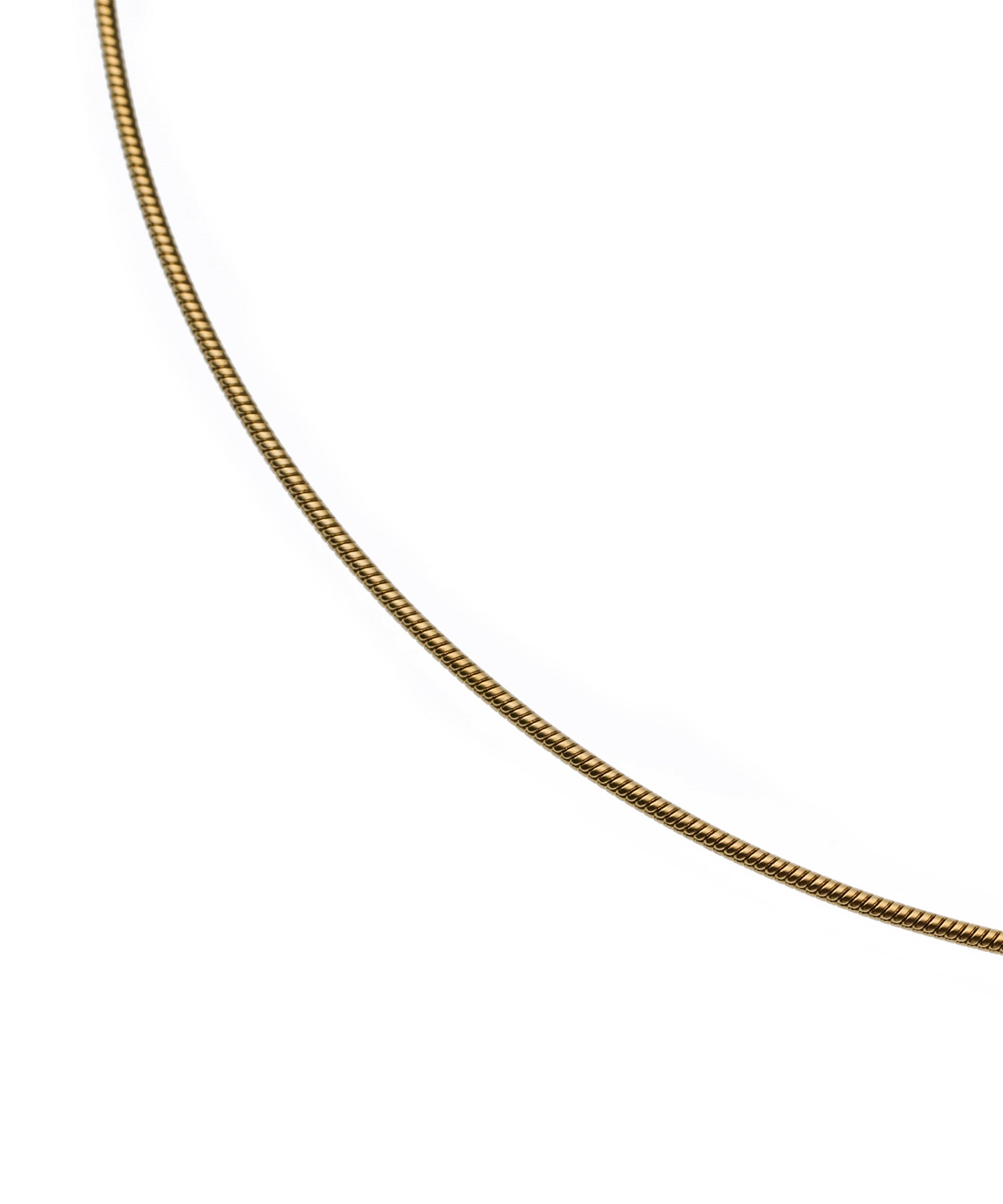 [Gold] 0.8mm Snake Chain Necklace/34cm