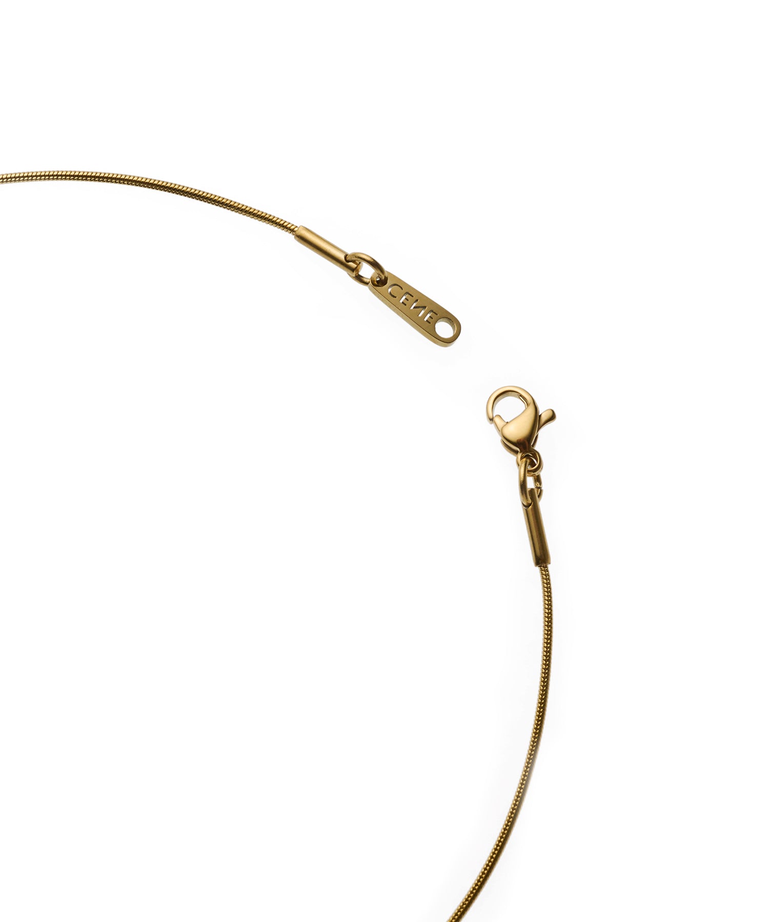 [Gold] 0.8mm Snake Chain Necklace/34cm