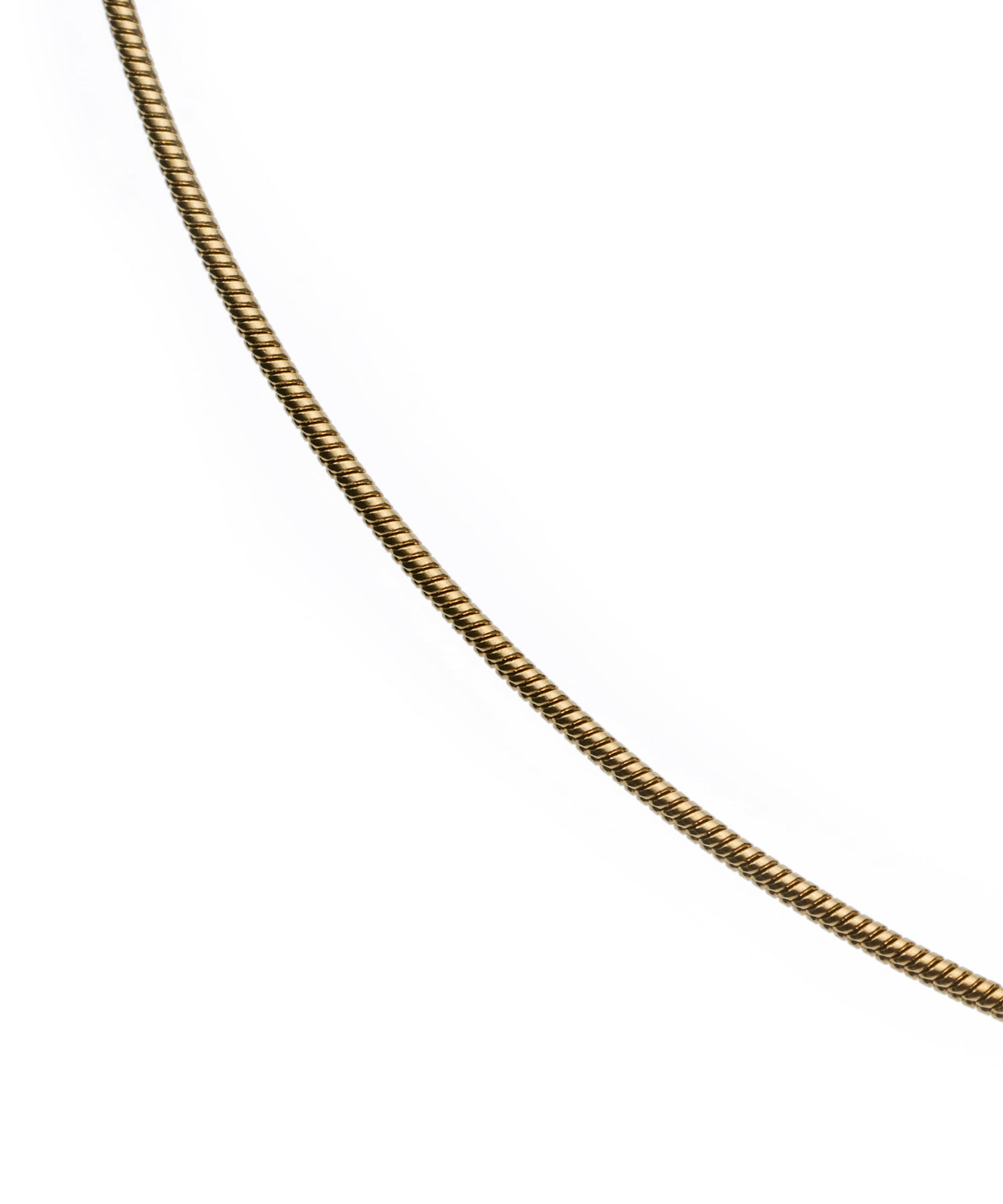 [Gold] 0.8mm Snake Chain Necklace/39cm