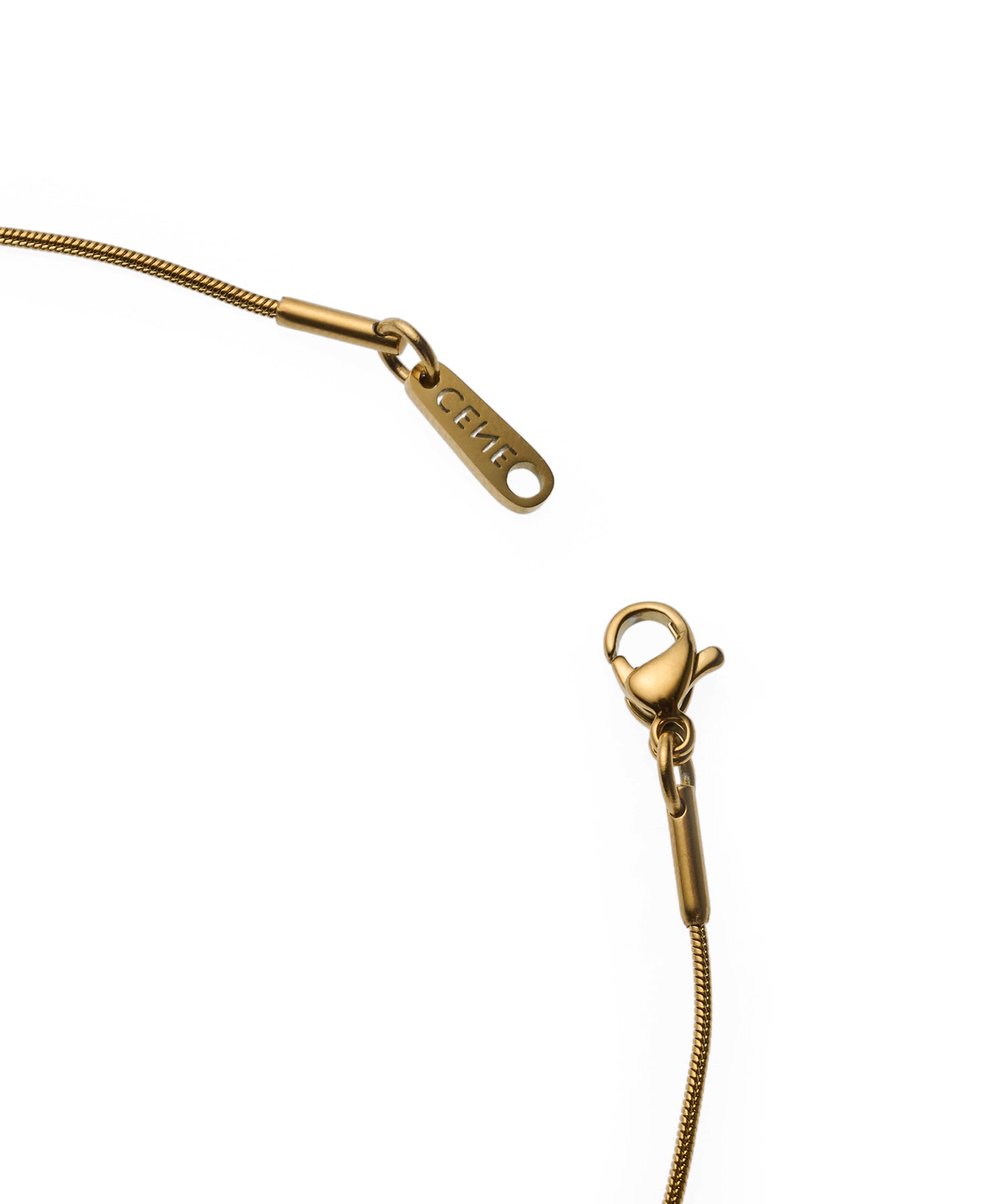 [Gold] 0.8mm Snake Chain Necklace/39cm
