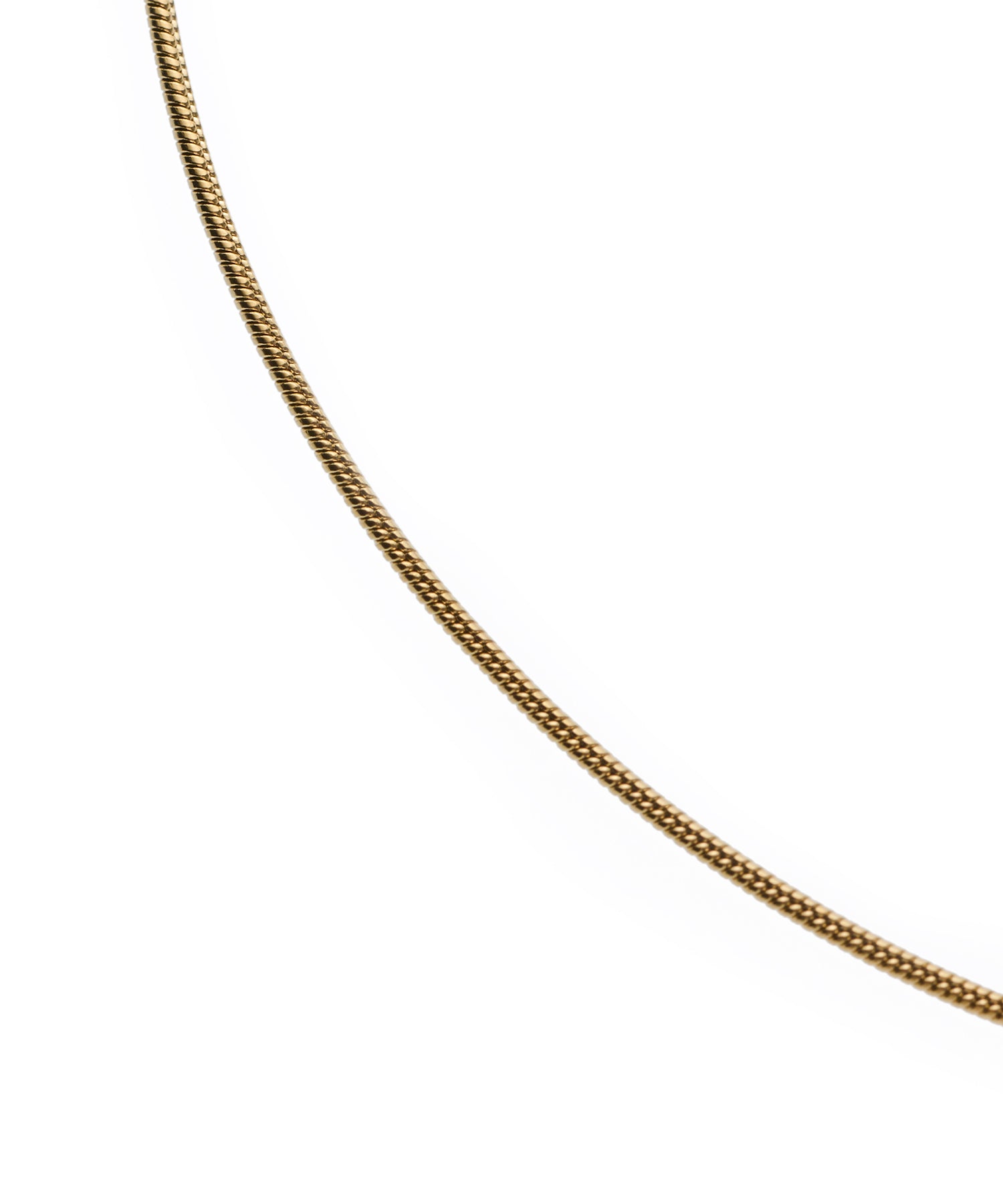 [Gold] 0.8mm Snake Chain Necklace/45cm