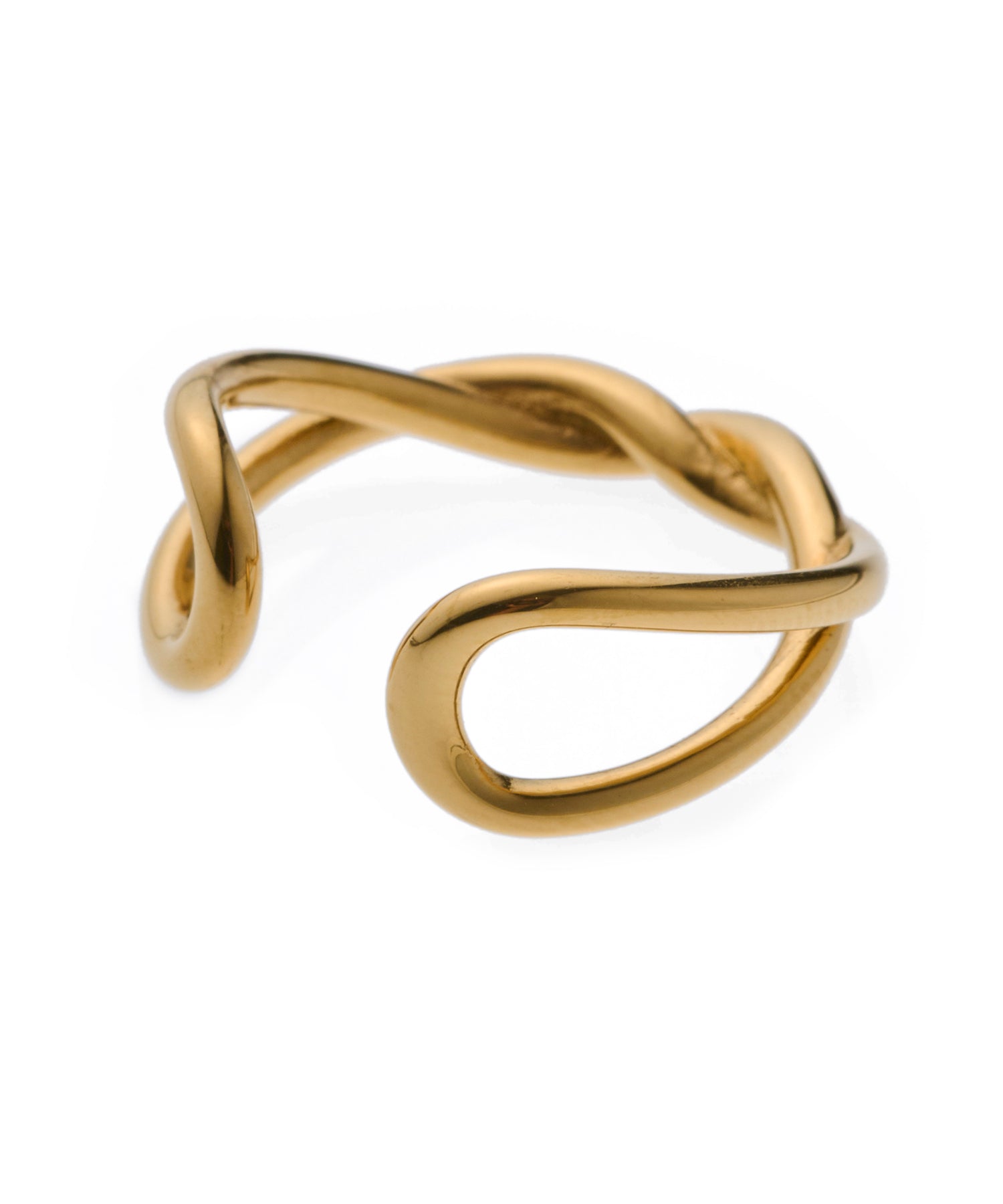 ゴールド]ツイストロープリング