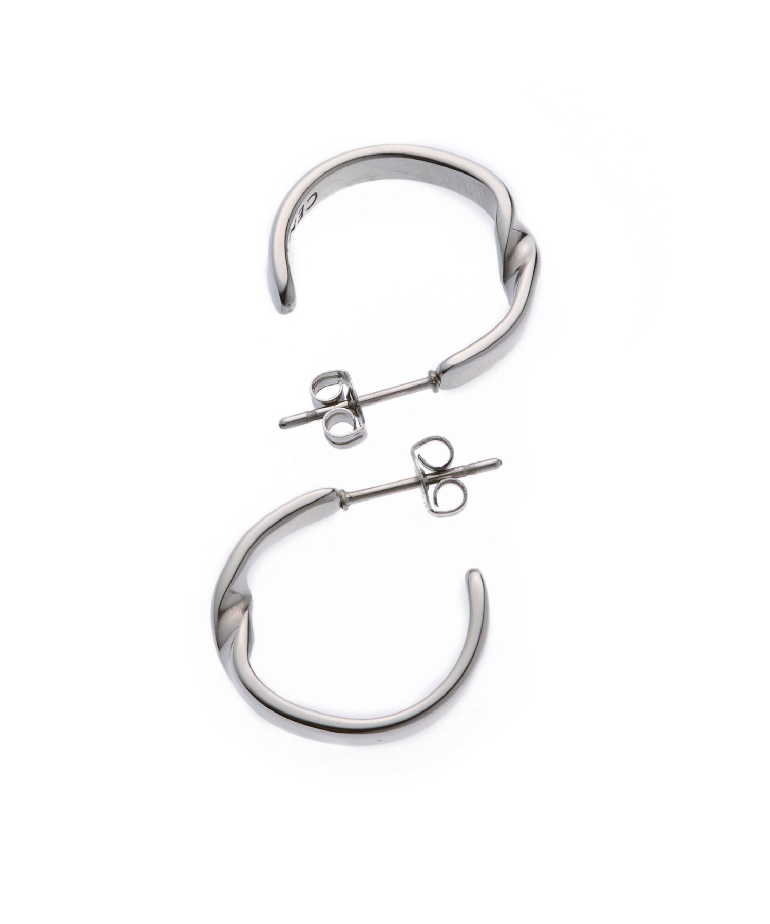 [Silver] Shave Earrings