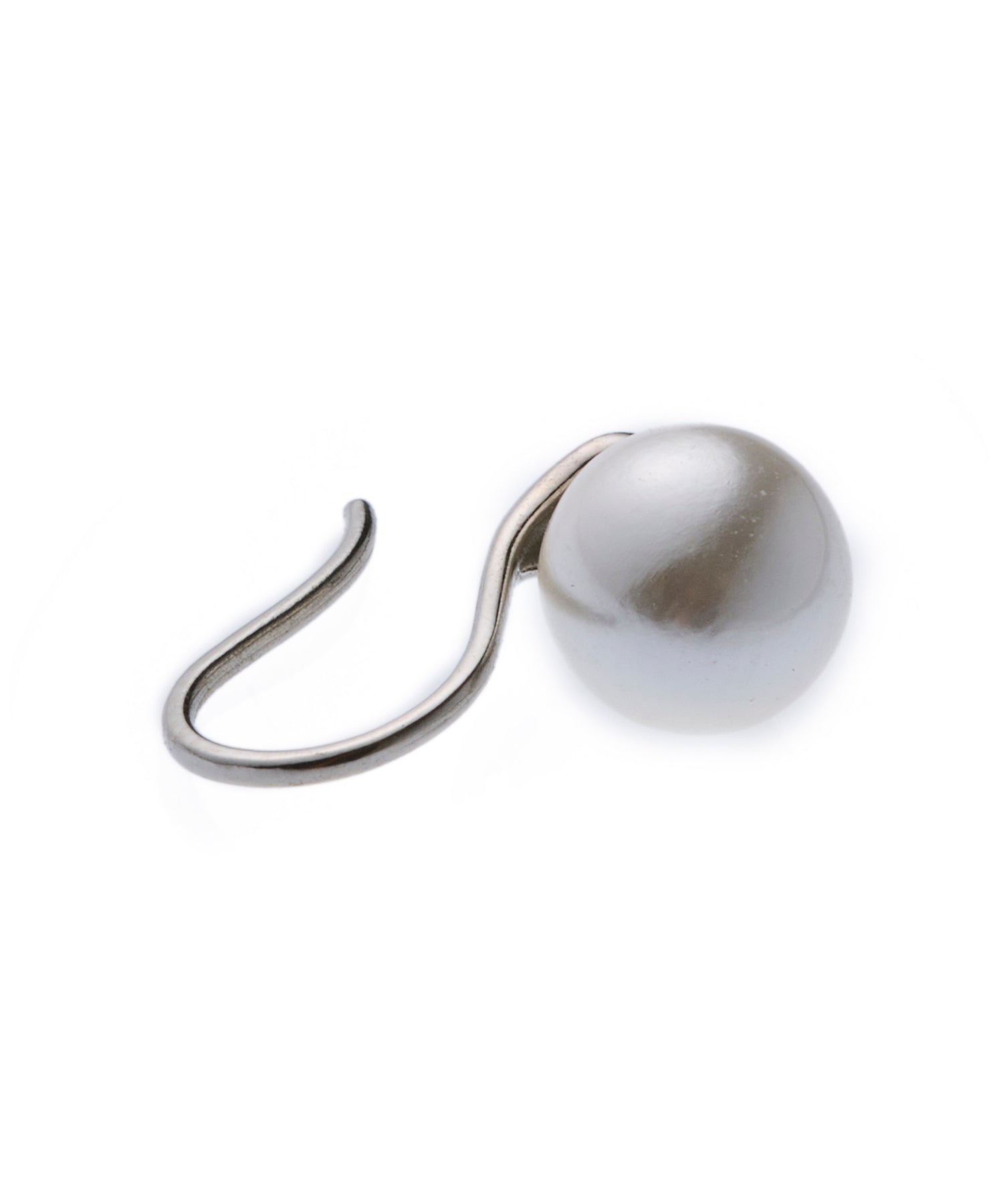 [Silver] Pearl French Earrings