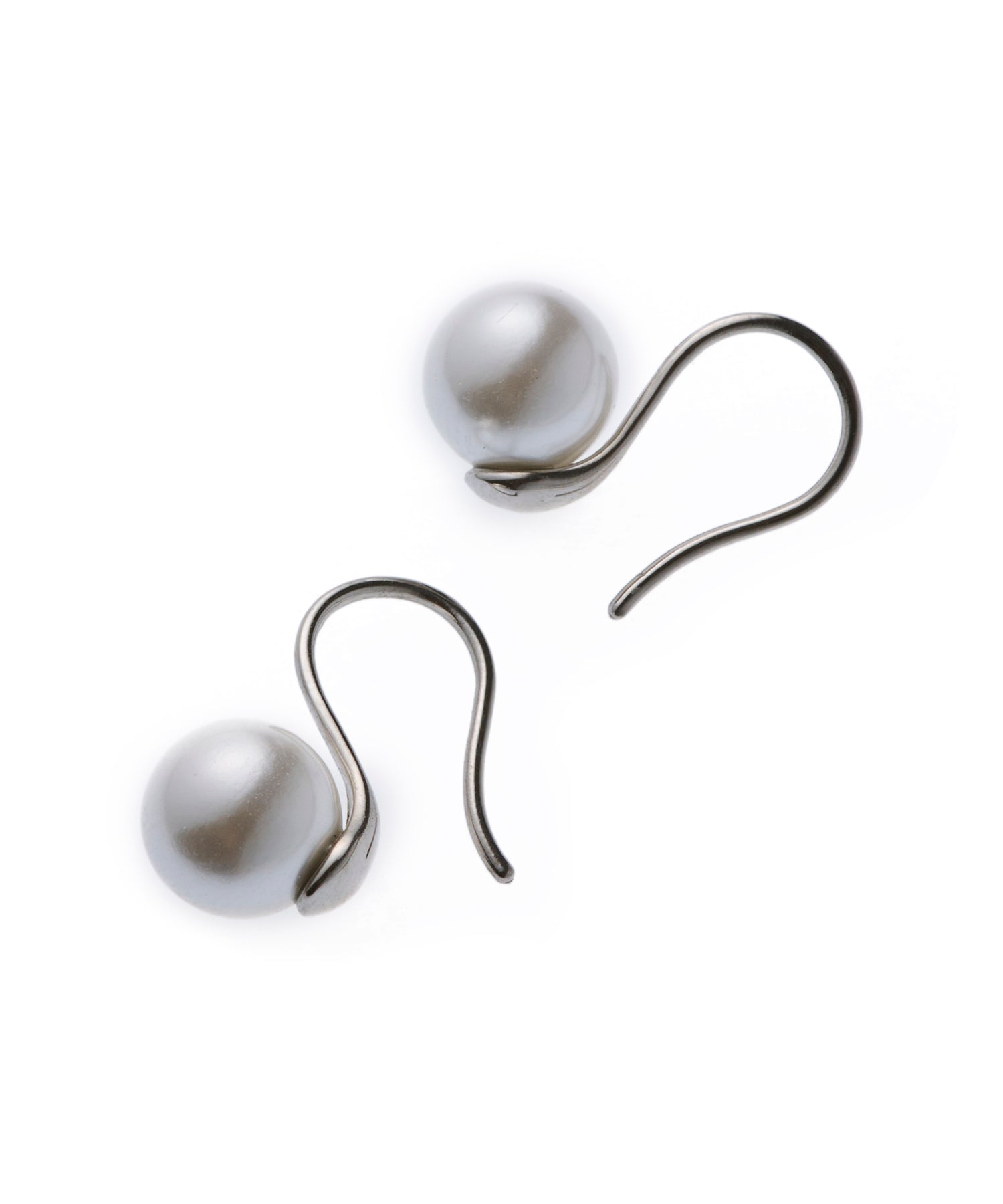 [Silver] Pearl French Earrings