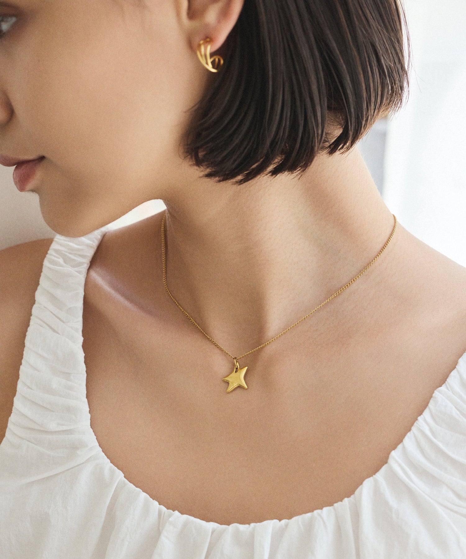 [Gold] Astro Slide Chain Necklace