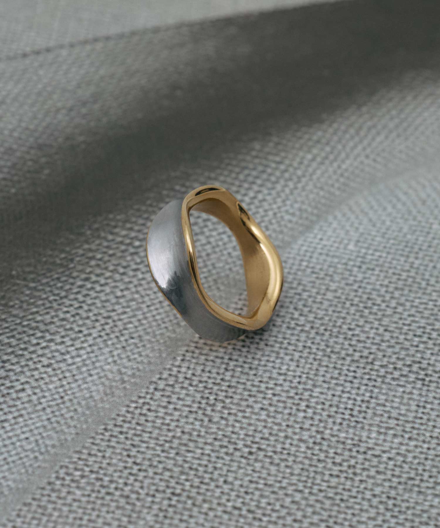 【展示会商品(10月下旬発送予定)】[ミックス]ツートーンウェーブリング