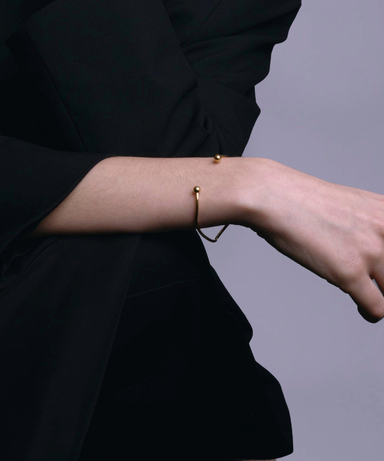 [展覽產品（預定四月底出貨）][金色] 流線手鐲