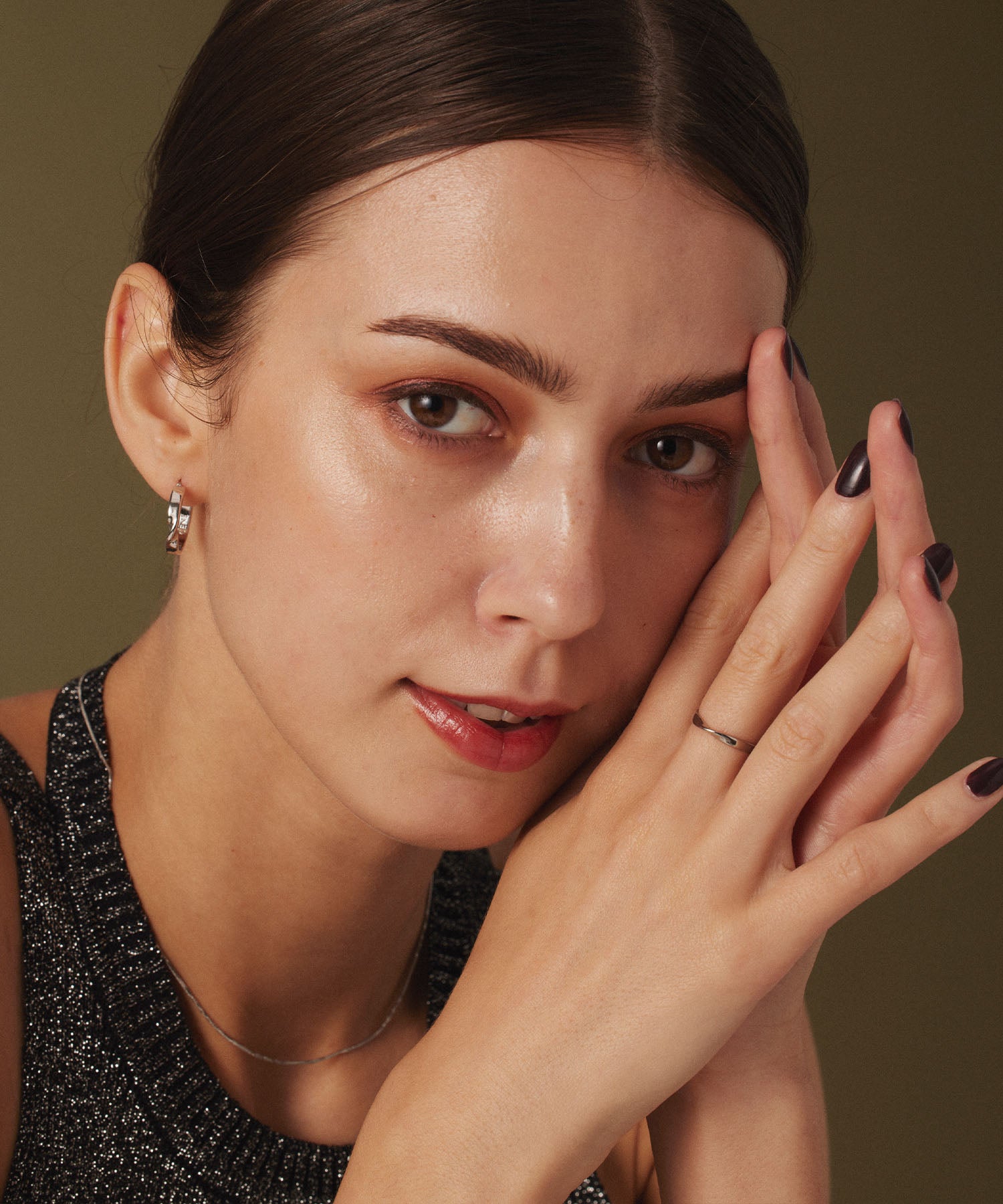[Silver] Shave Earrings