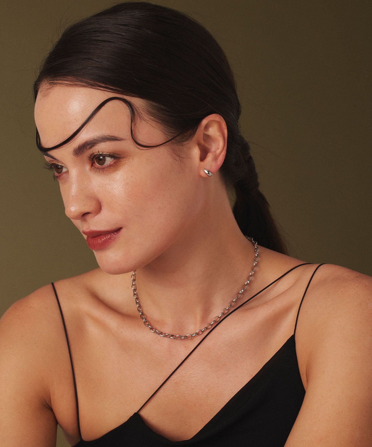 [Silver] Ring Chain Necklace
