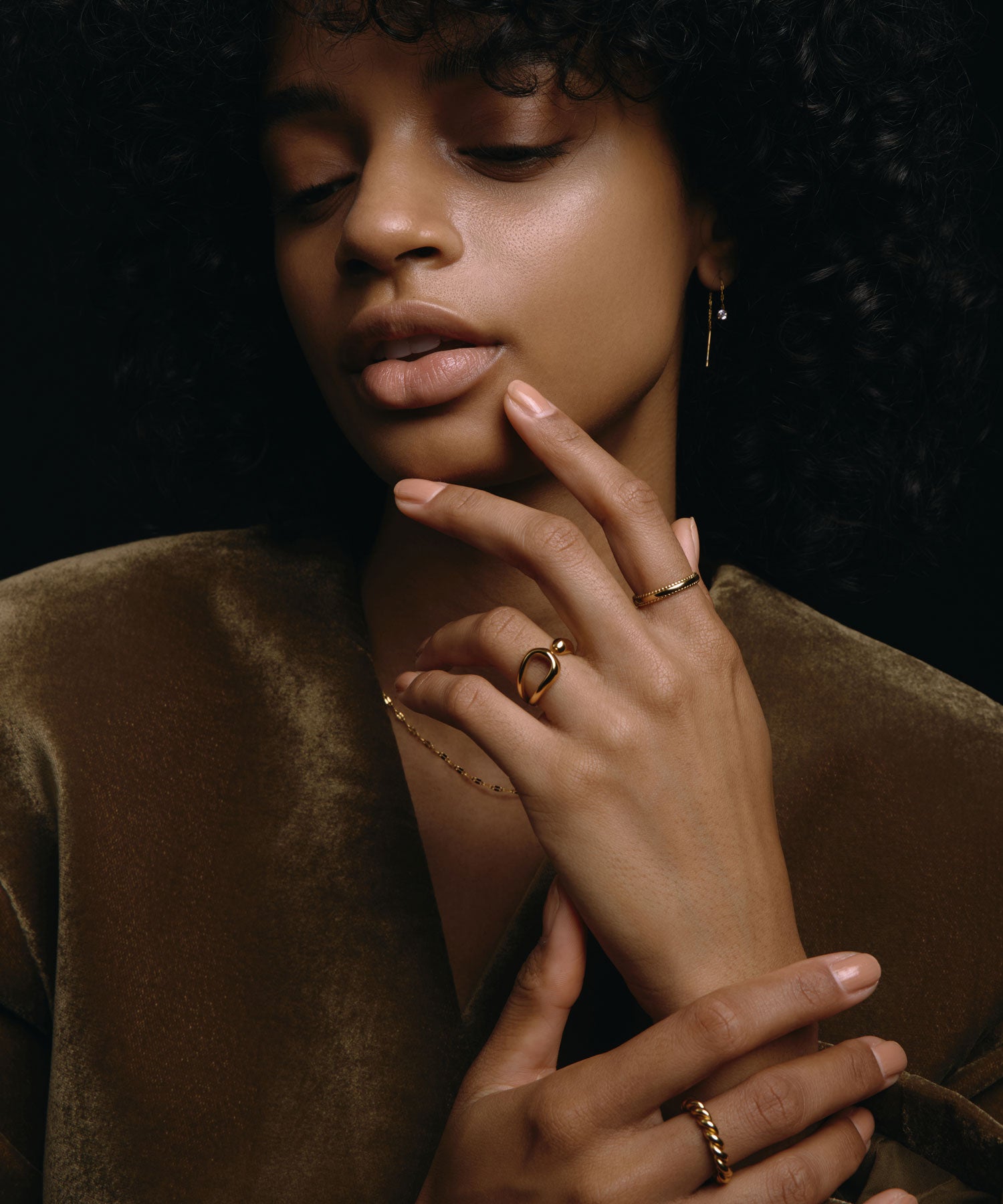 [Gold] Hold Line Ring