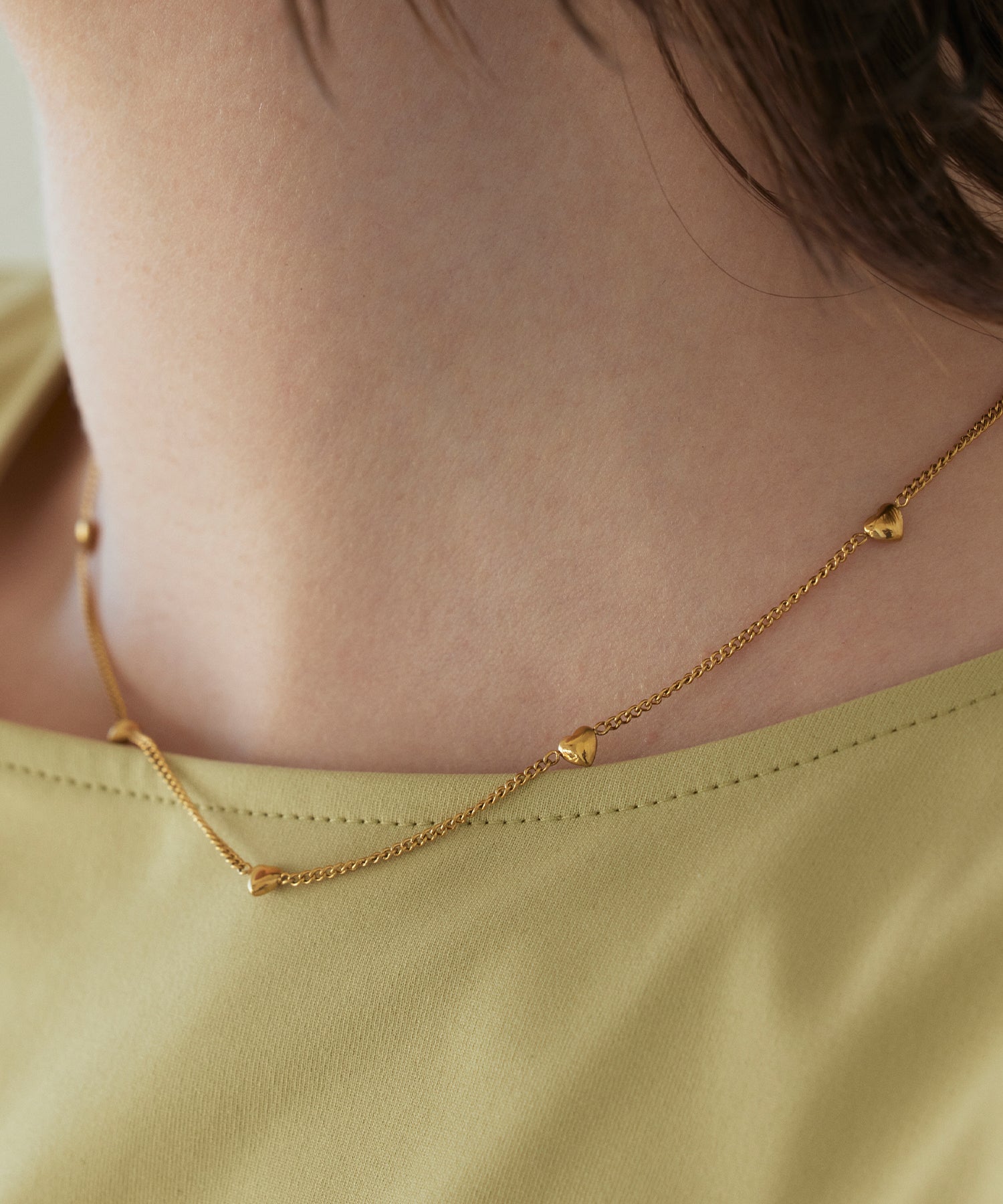 [Gold] Heart Chain Necklace