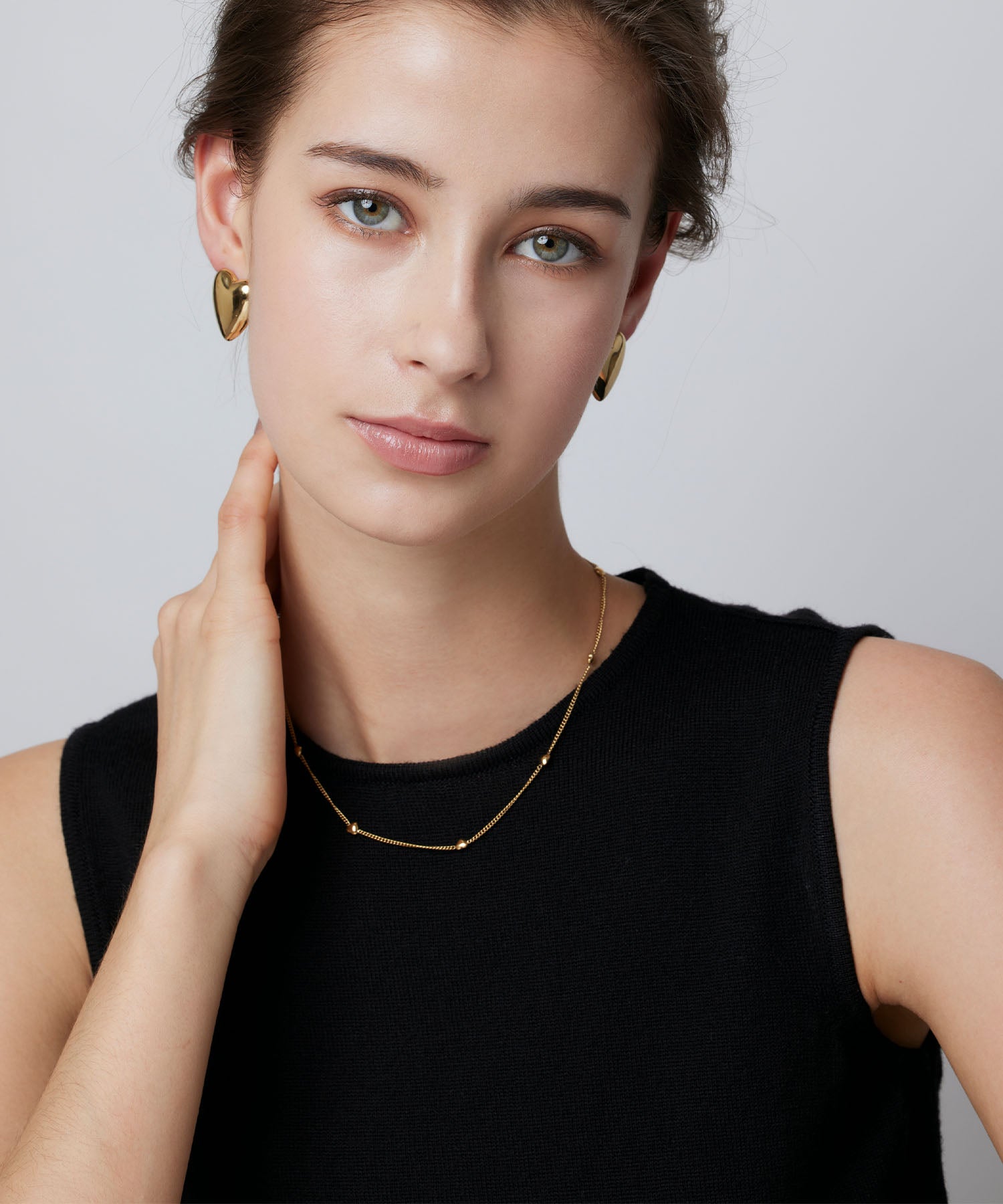 [Gold] Heart Chain Necklace