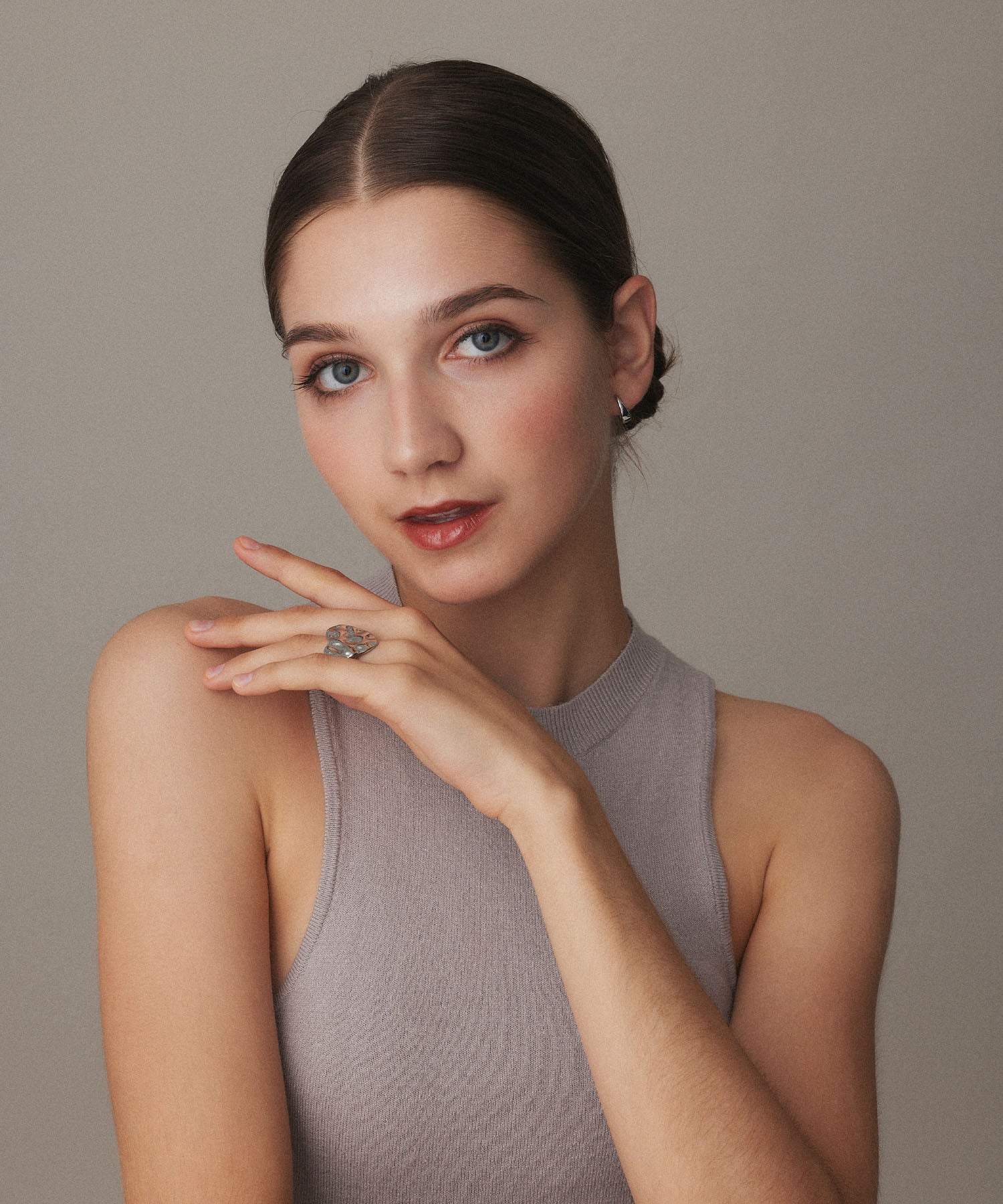 [Silver] Flat Icicle Earrings
