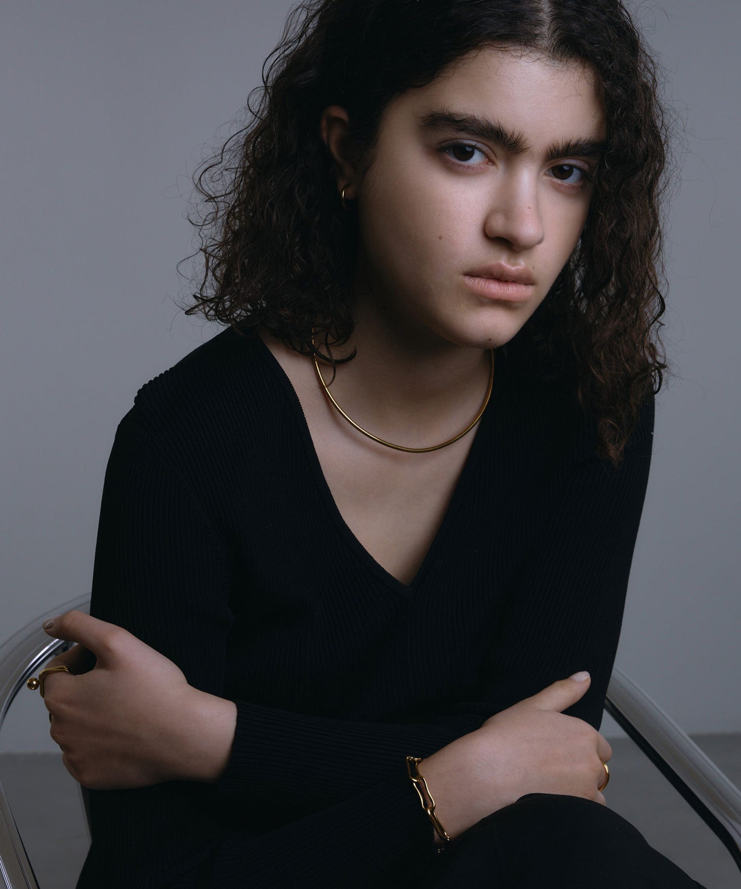 [ゴールド]2wayチョーカーネックレス