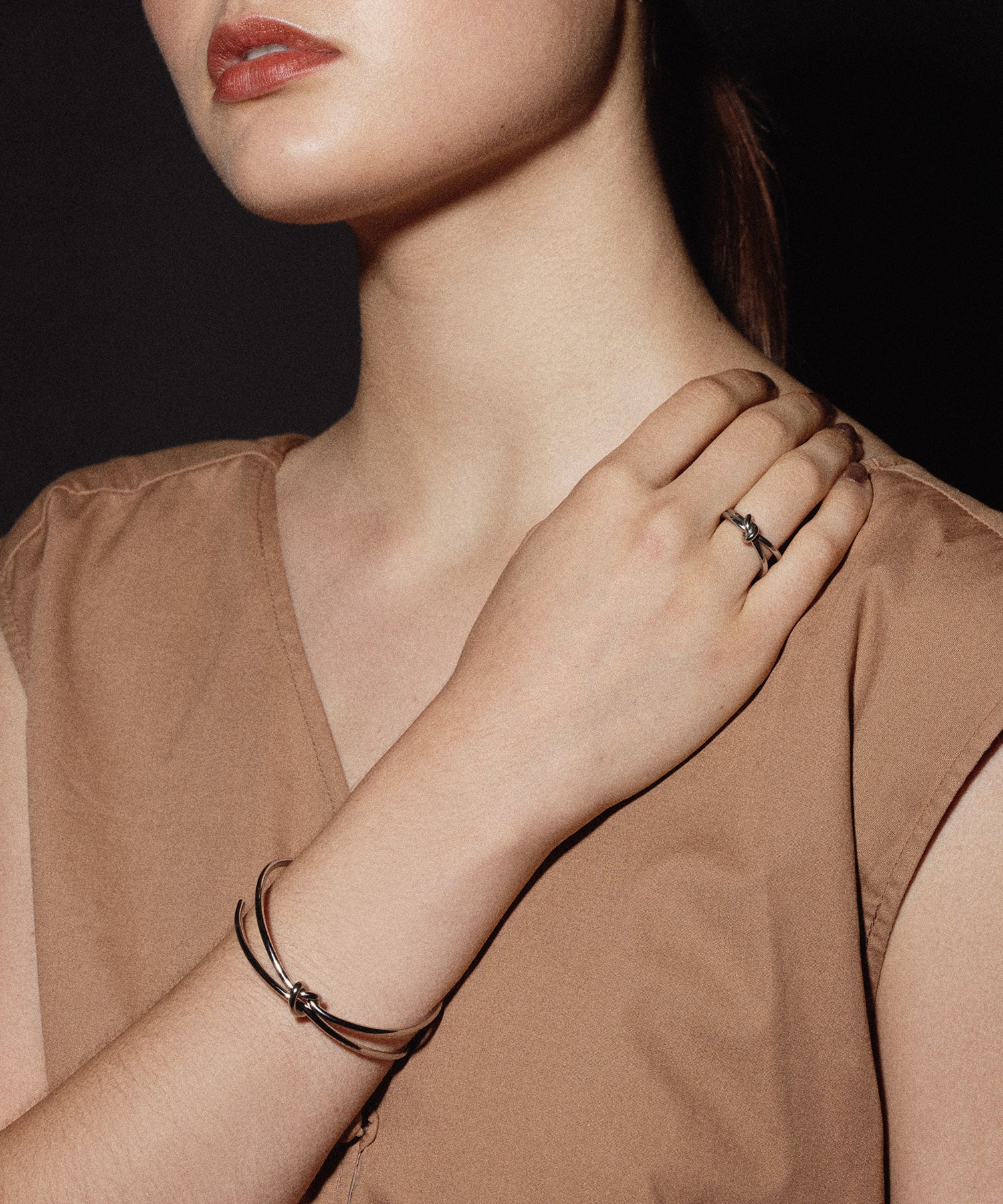 [Silver] Knot Slim Ring