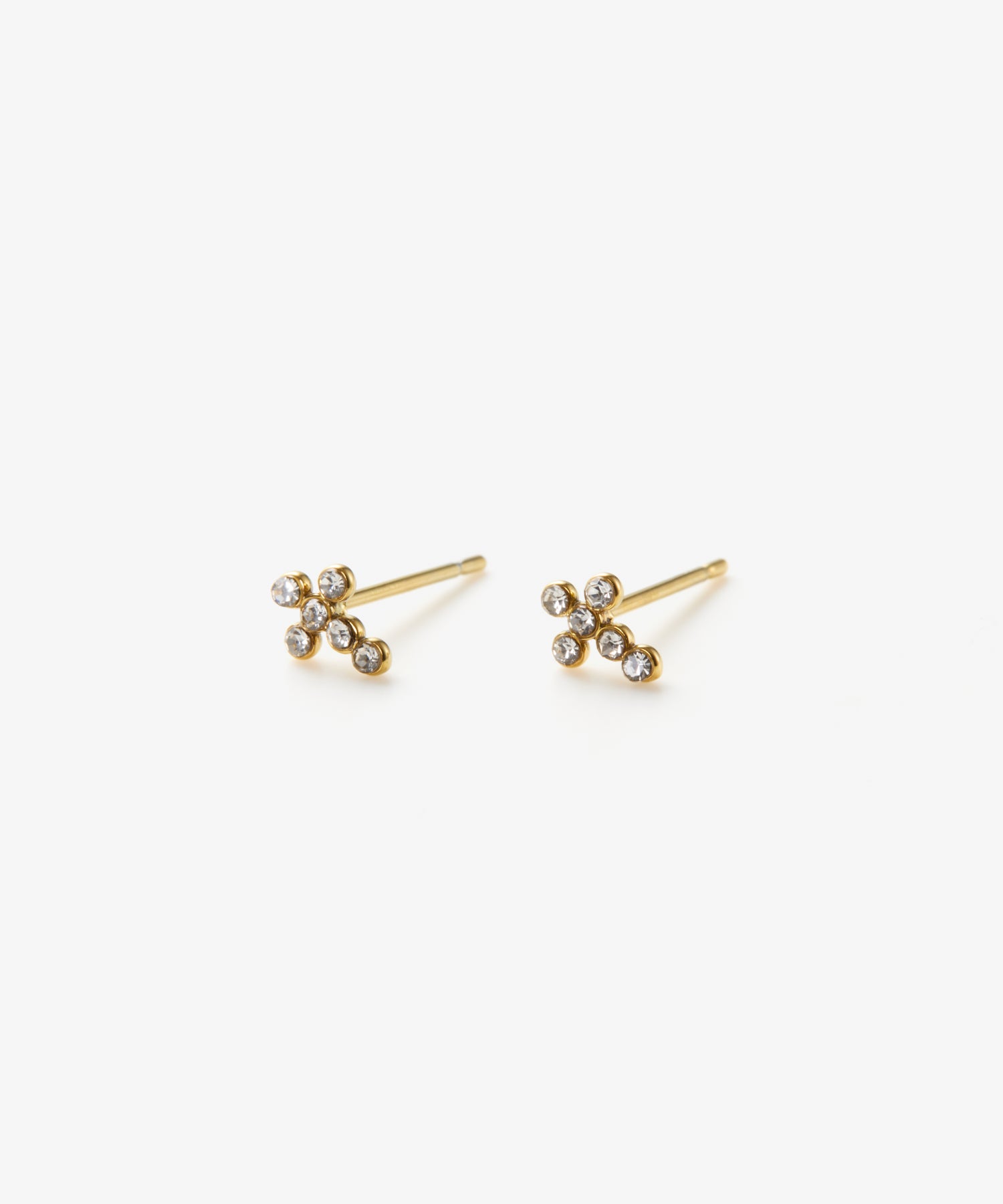 [Gold] Zirconia Latin Earrings