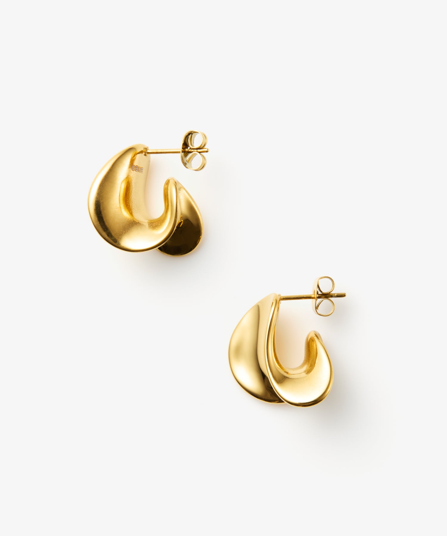 TODAYFUL ゴールド カーブピアス ゴールド]アシンメトリーカーブピアス – CENE