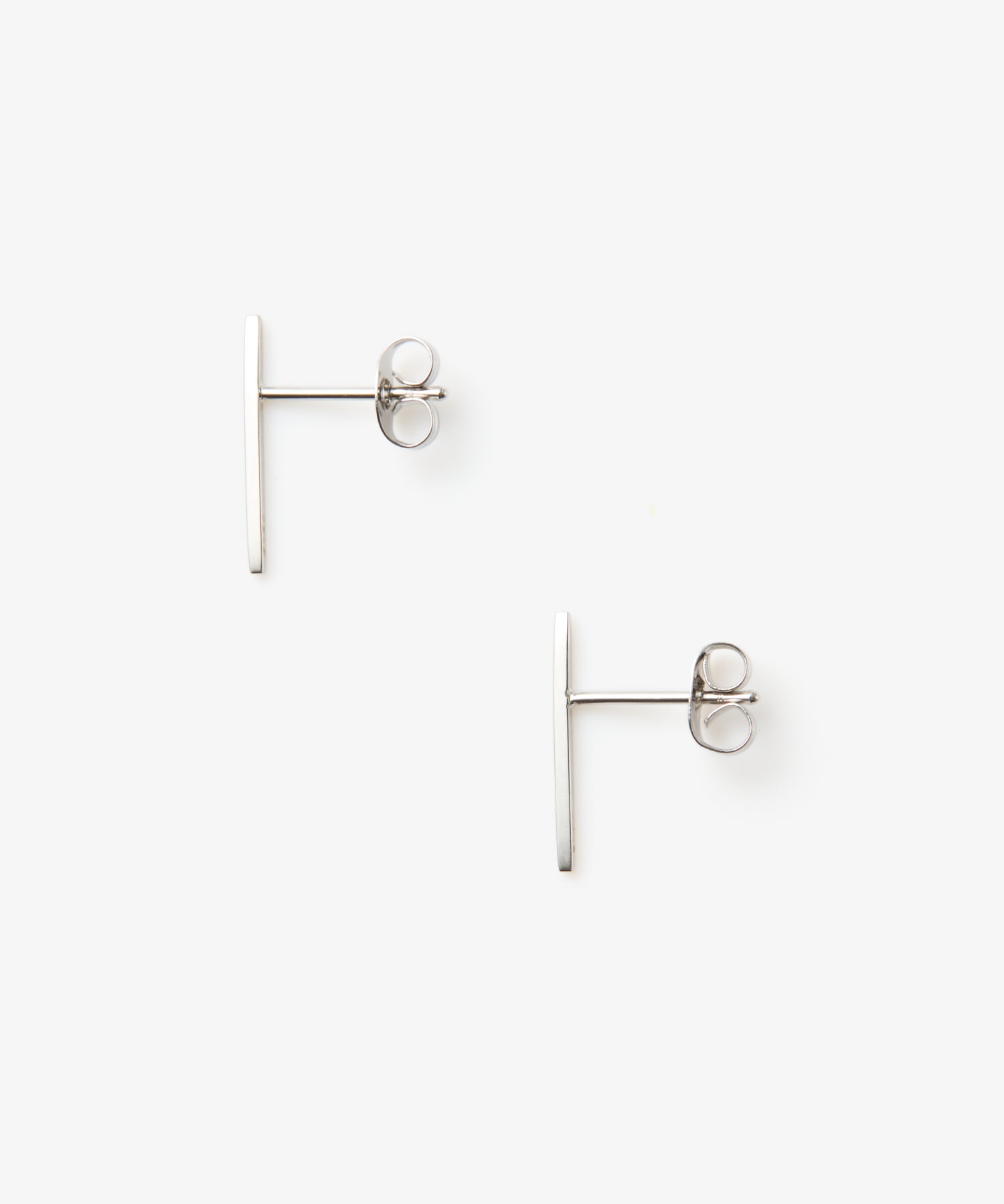 [シルバー]スリムラインピアス