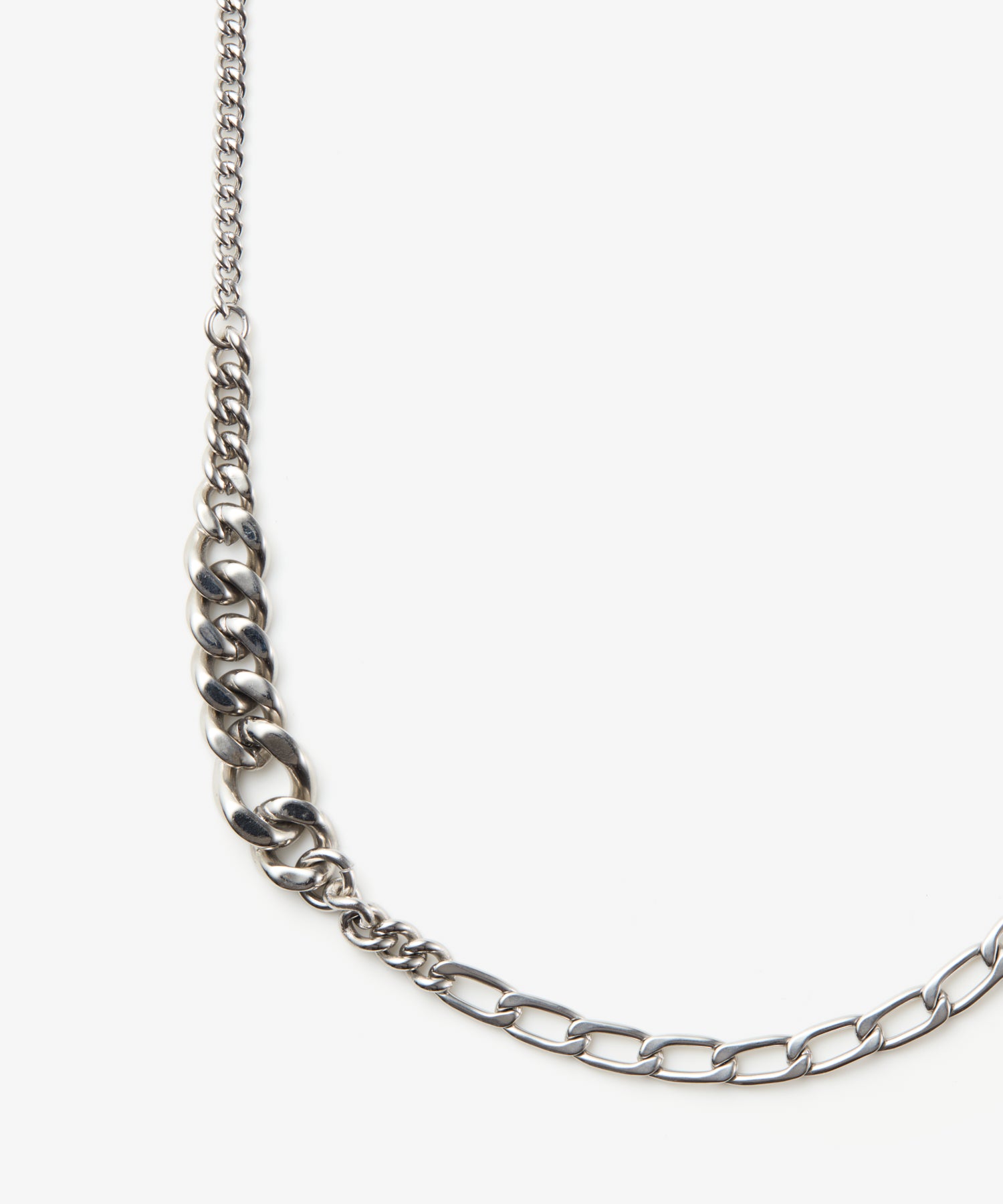 [Silver] MIX Chain Necklace