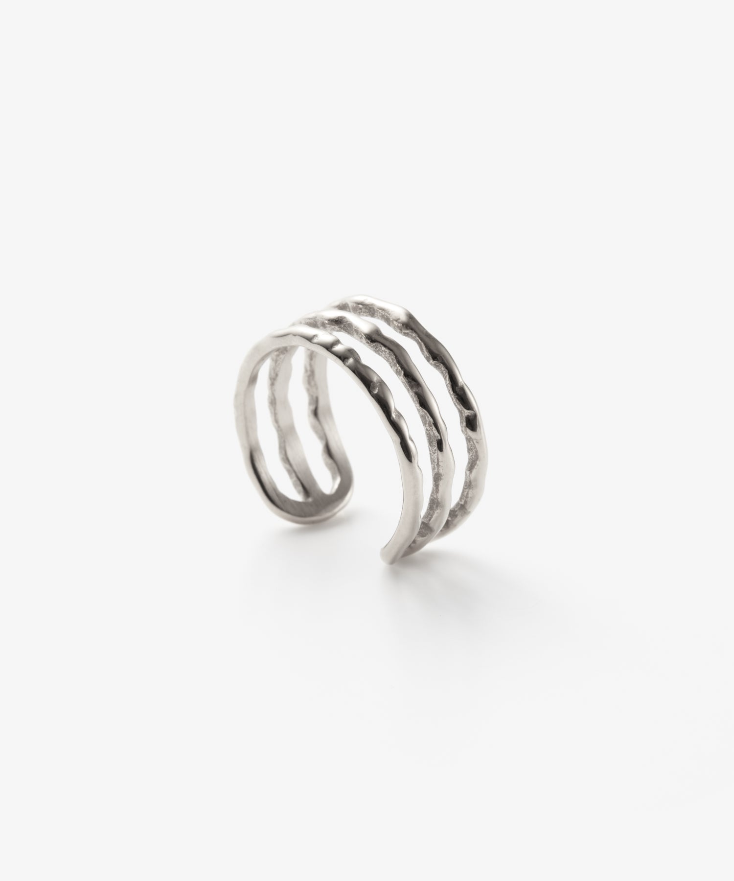 [Silver] Nuanced Striple Line Ring