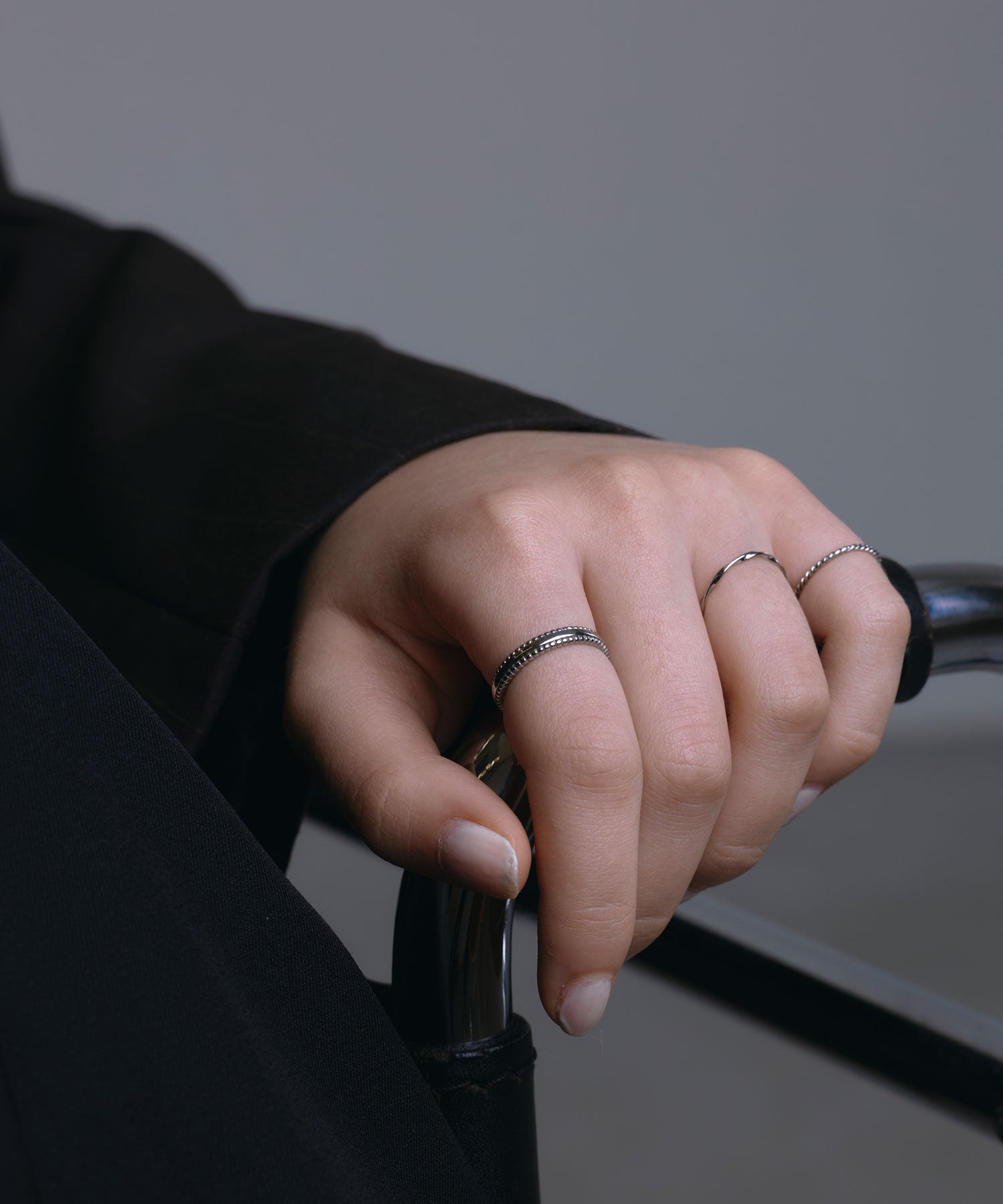 [シルバー]ダブルミルリング