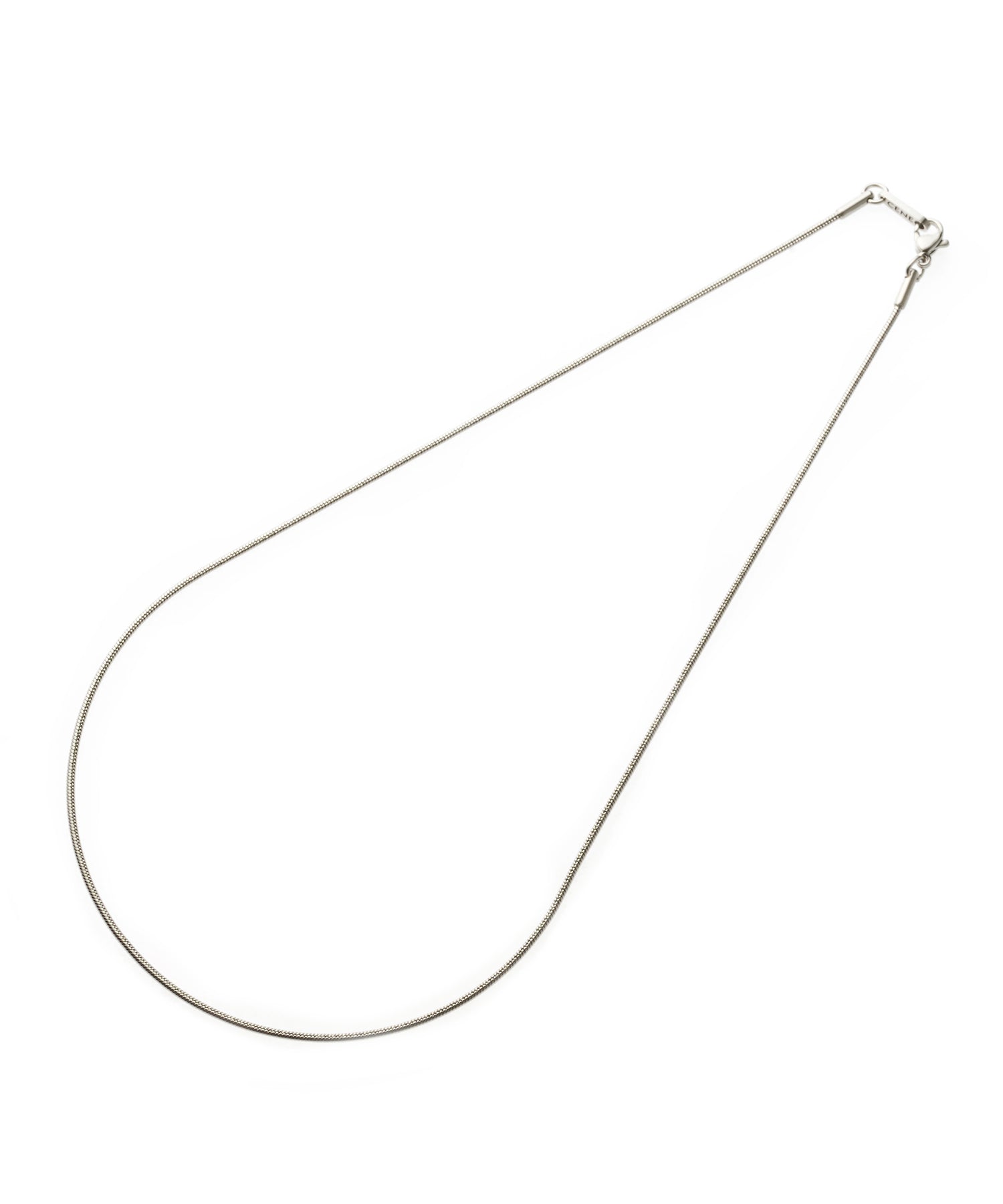 [シルバー]1mmスネークチェーンネックレス/39cm