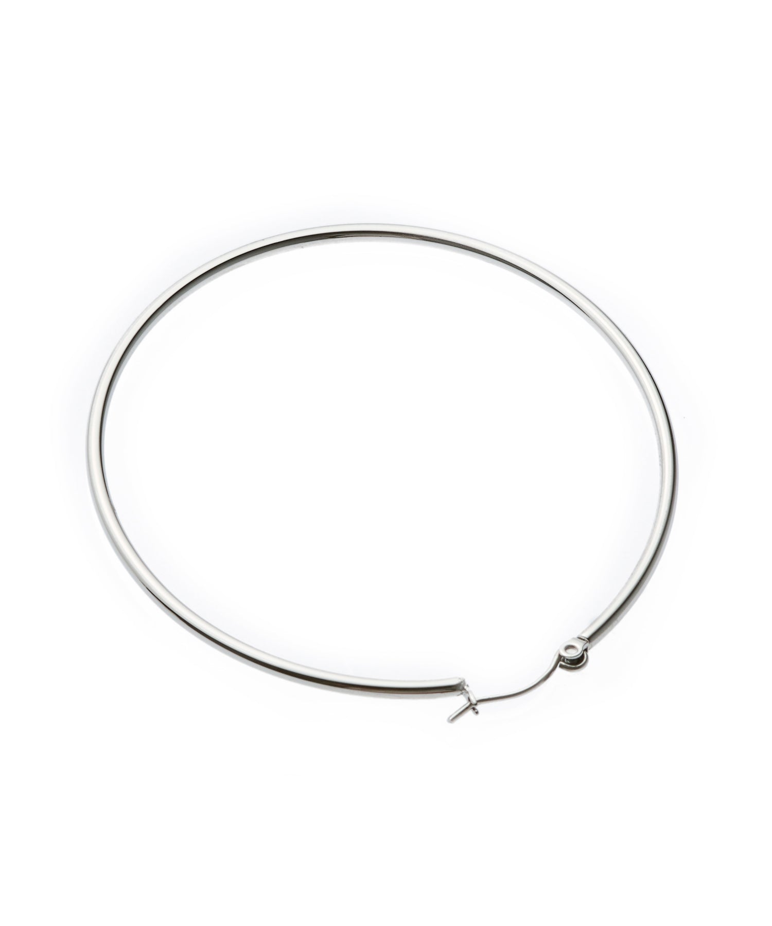 [Silver] Loop earrings 60mm