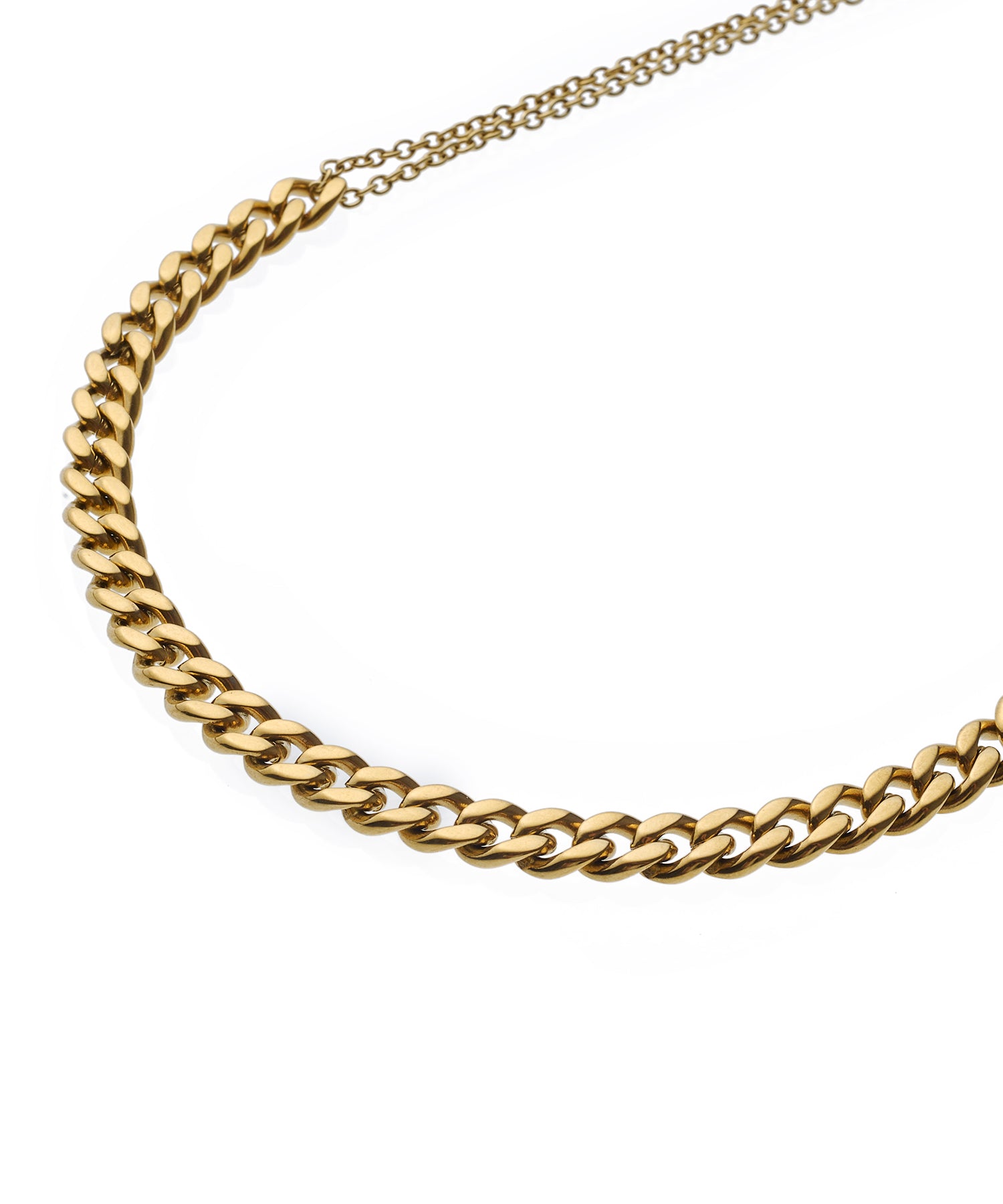 [Gold] Double Chain Necklace