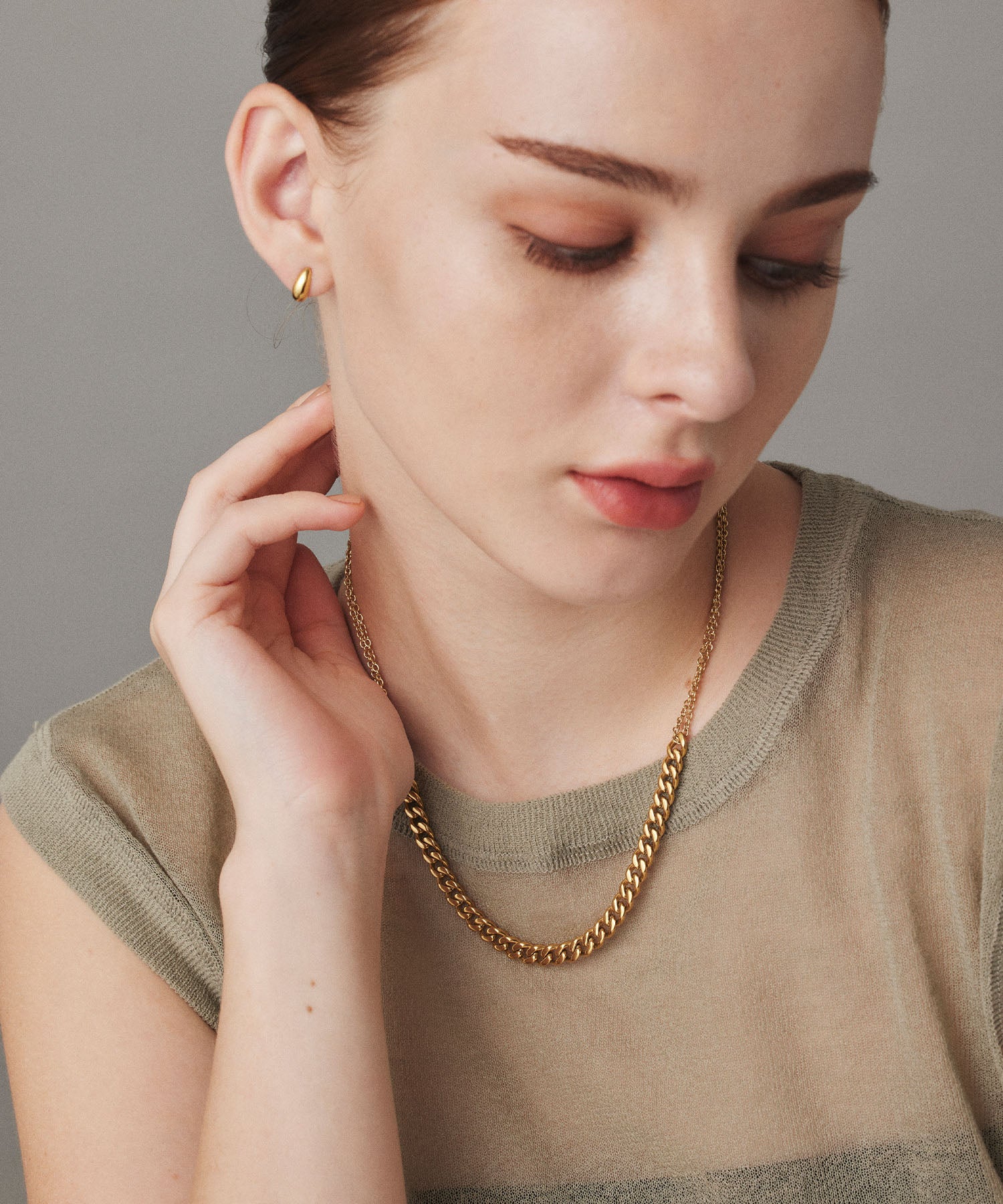 [Gold] Double Chain Necklace