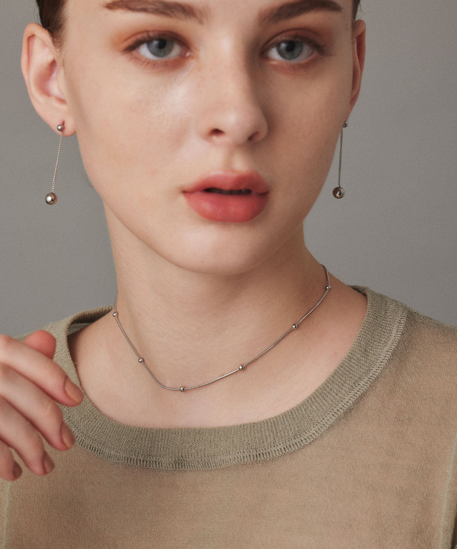 [Silver] Dotball Necklace