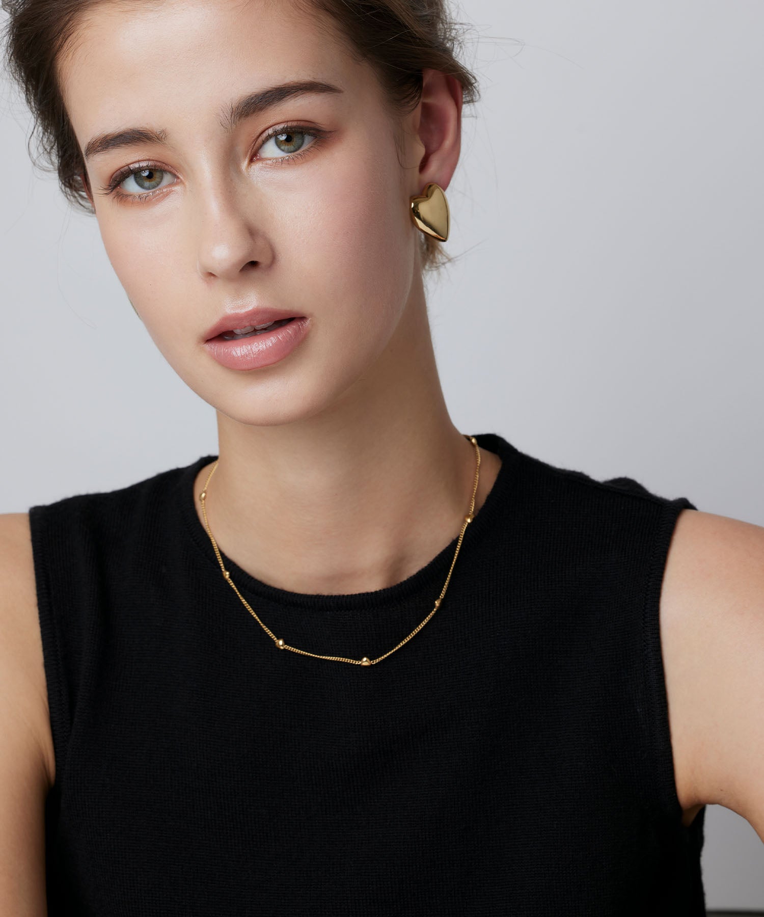 [Gold] Heart Chain Necklace