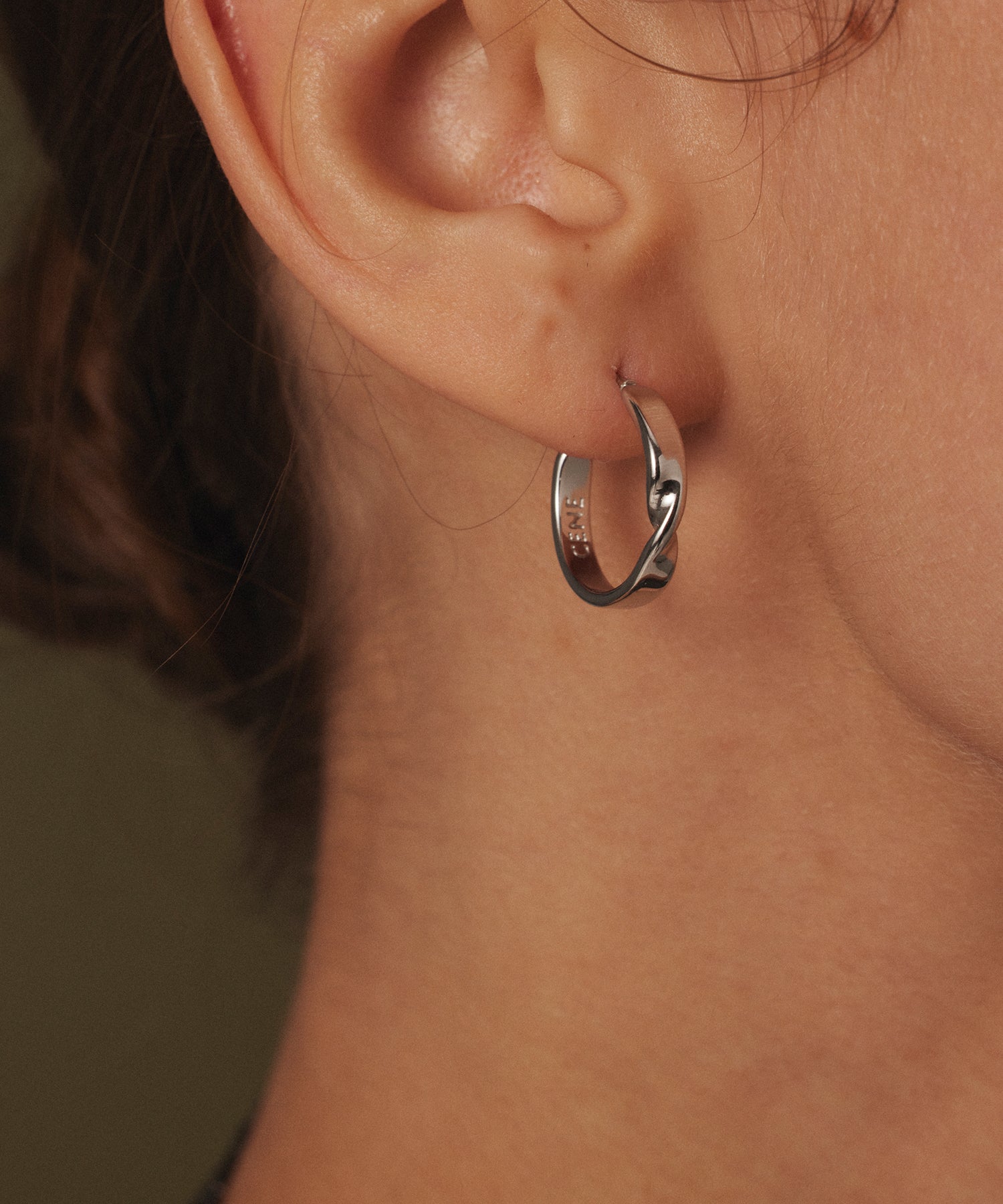 [Silver] Shave Earrings