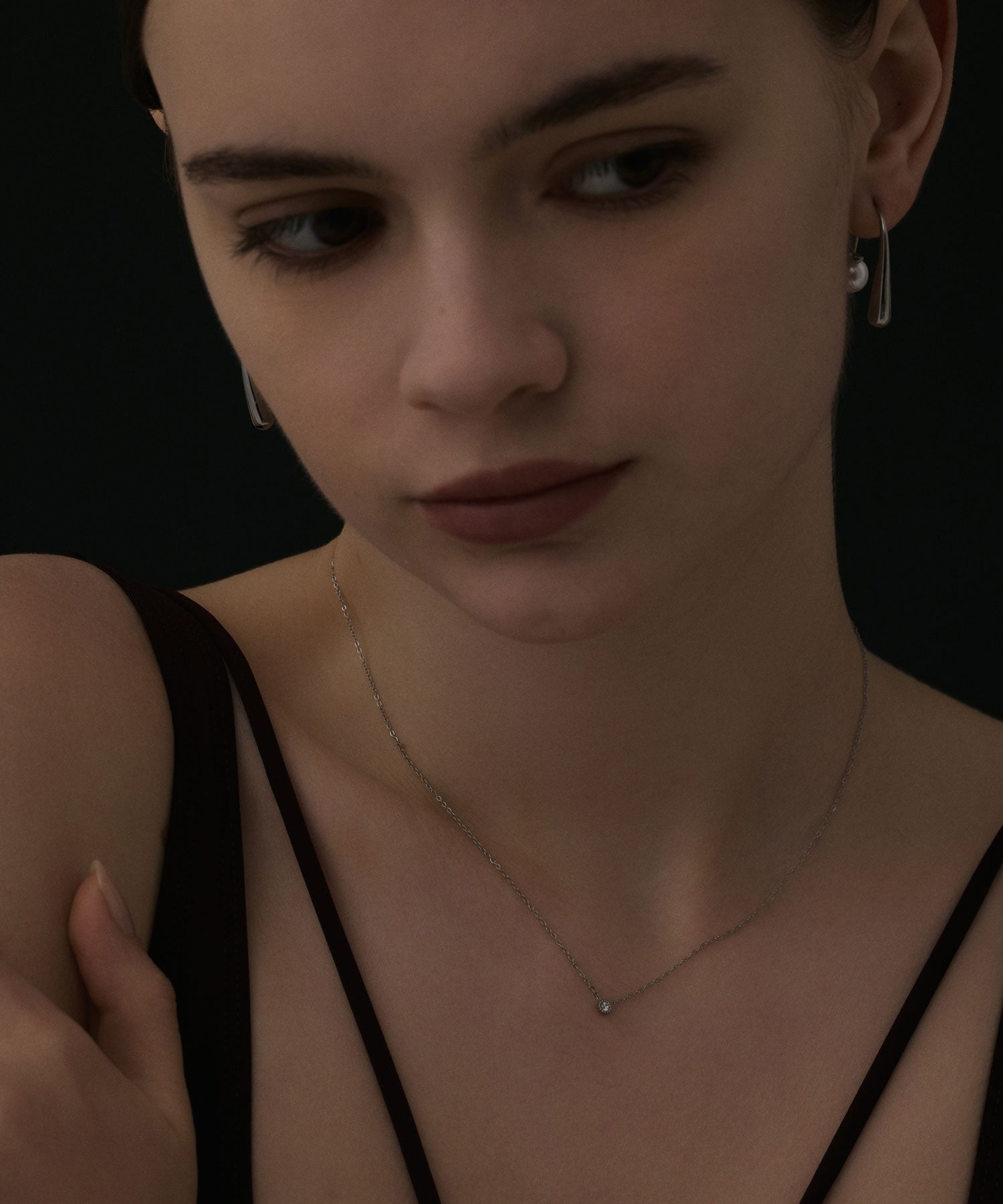 シルバー]2wayパールアイシクルピアス