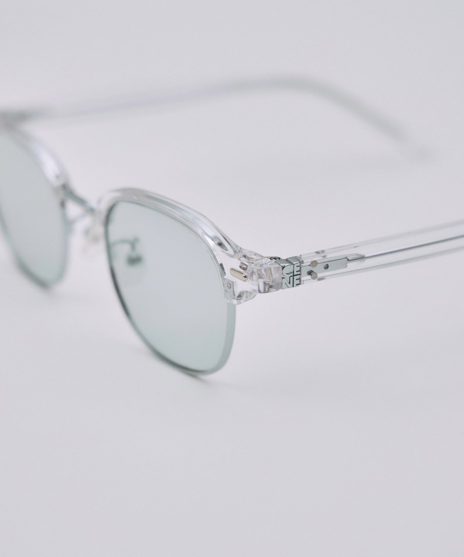 [グレー]クラシックブロウアイウェア