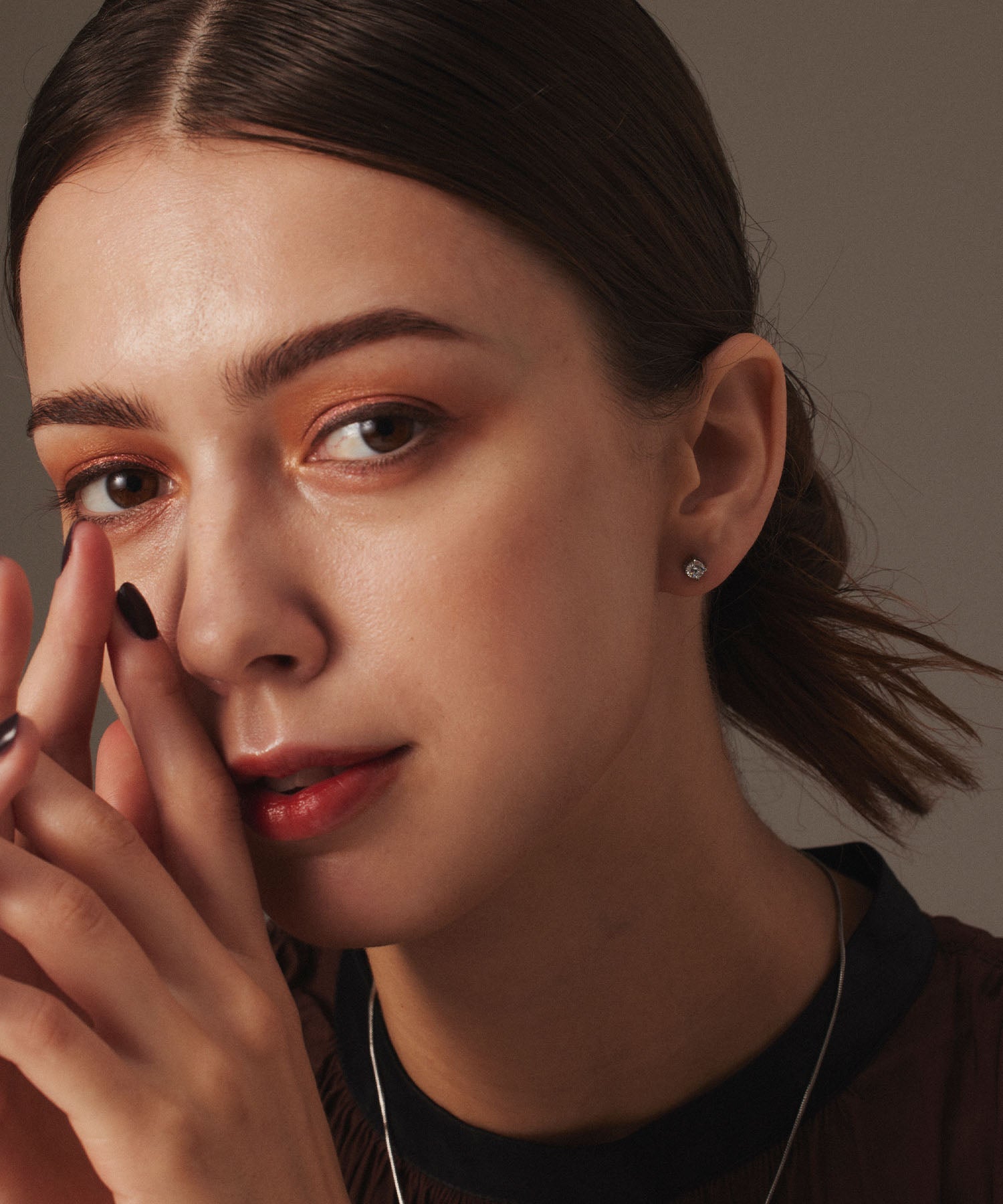 [Silver] Zirconia earrings