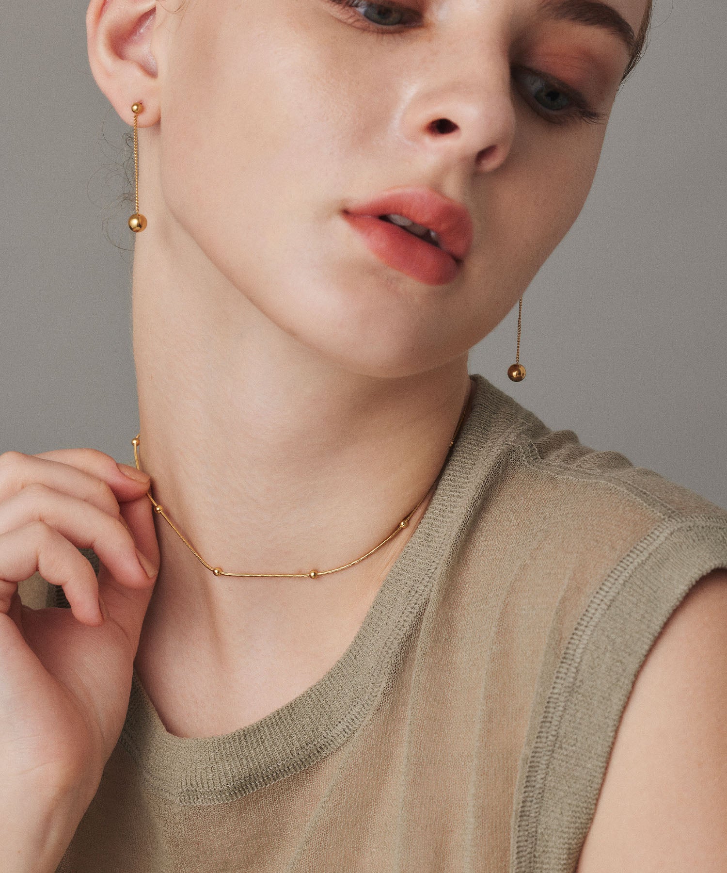 [Gold] Dotball Necklace