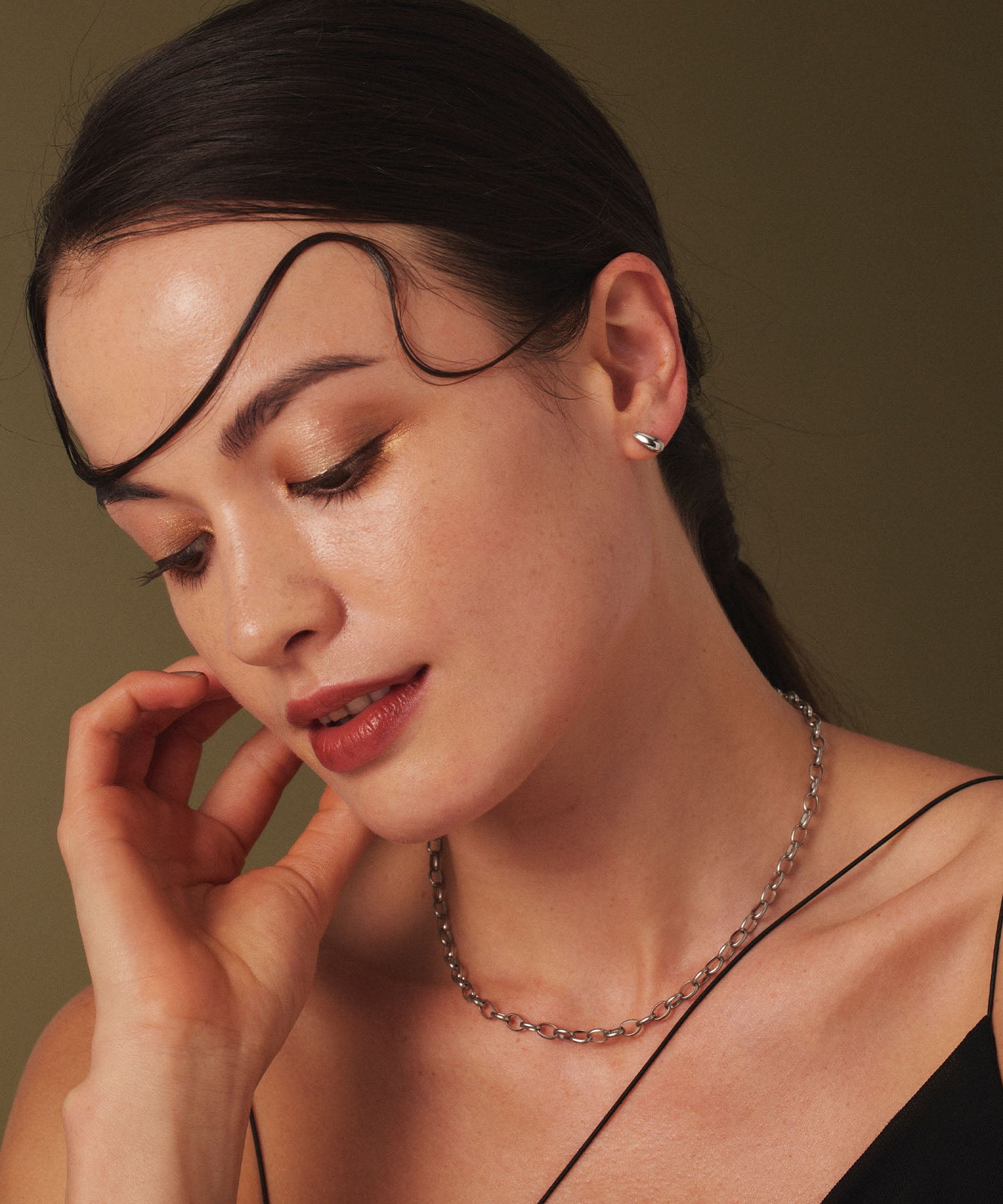 [Silver] Ring Chain Necklace