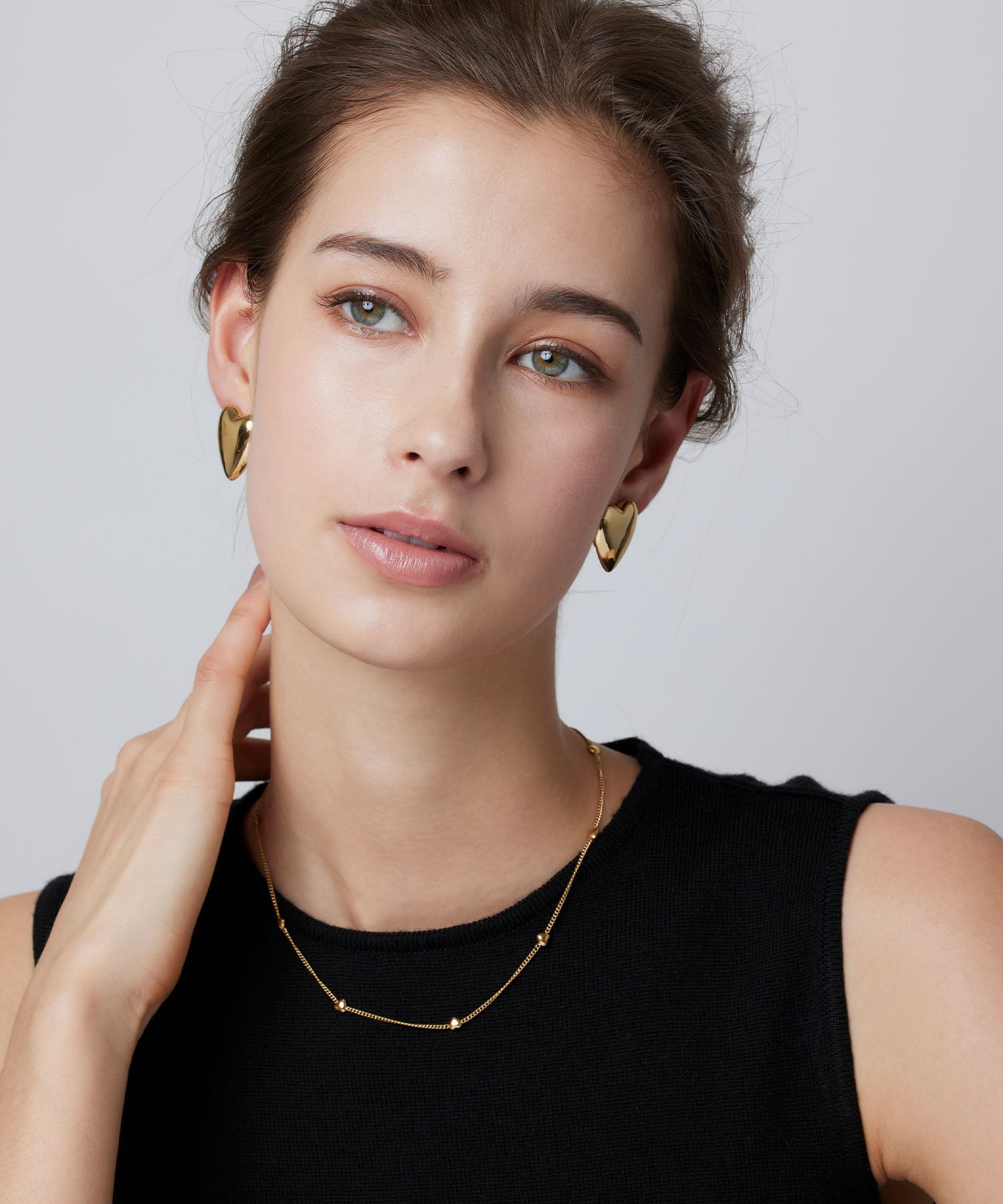 [Gold] Heart Chain Necklace