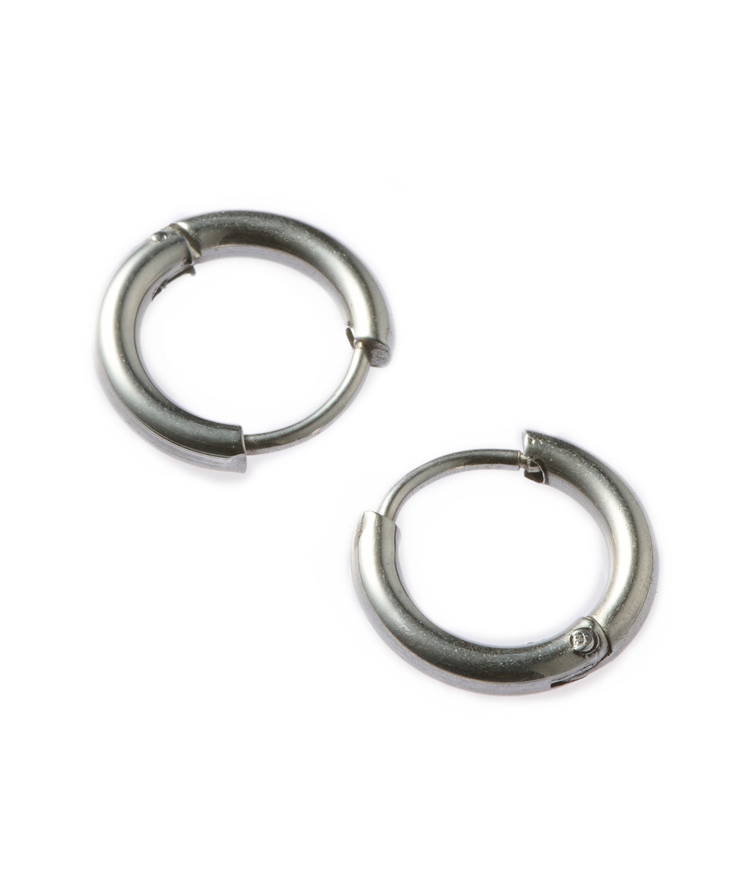 [シルバー]ワンタッチループピアス12mm