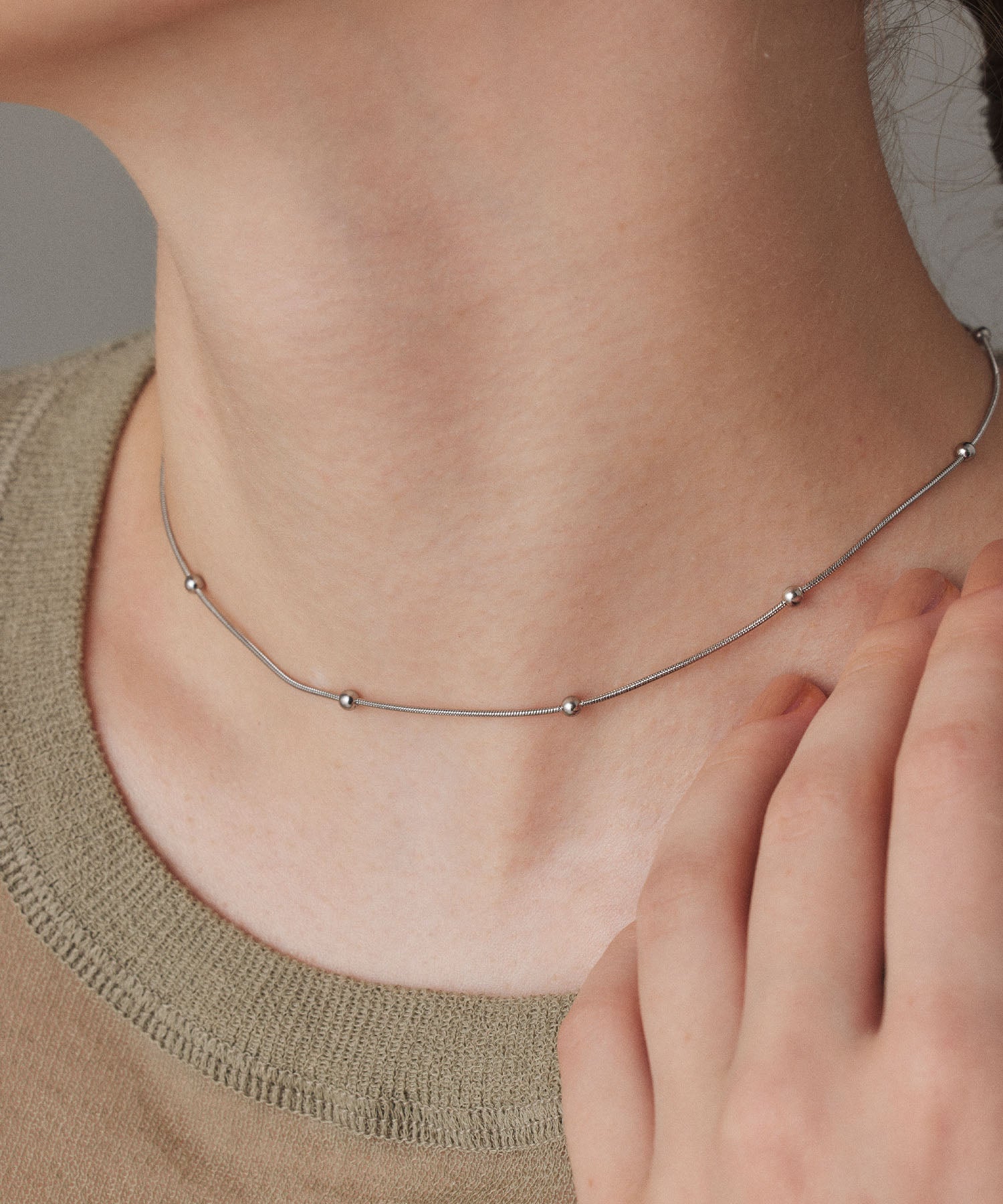 [Silver] Dotball Necklace