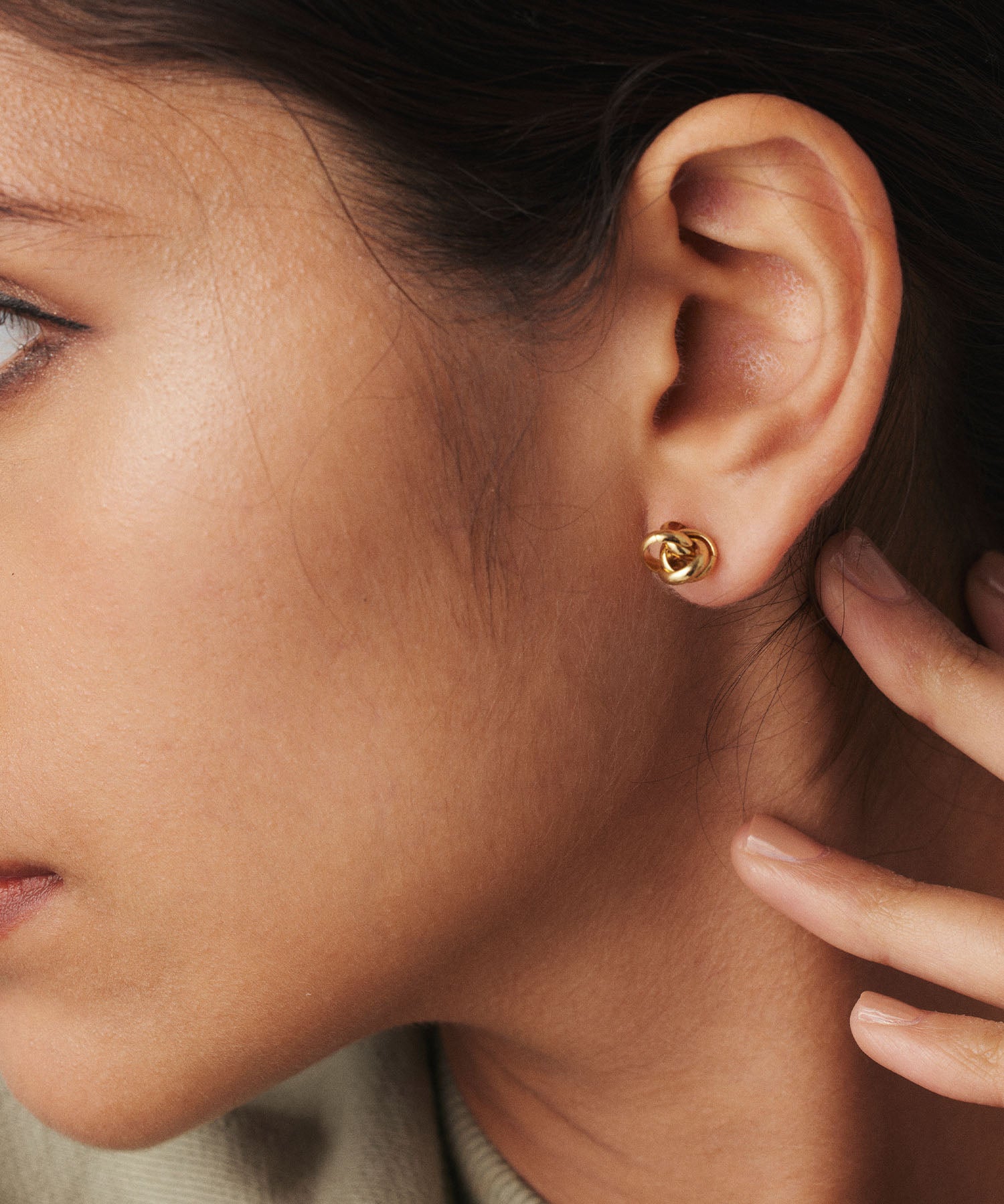 [Gold] Triple Ring Earrings