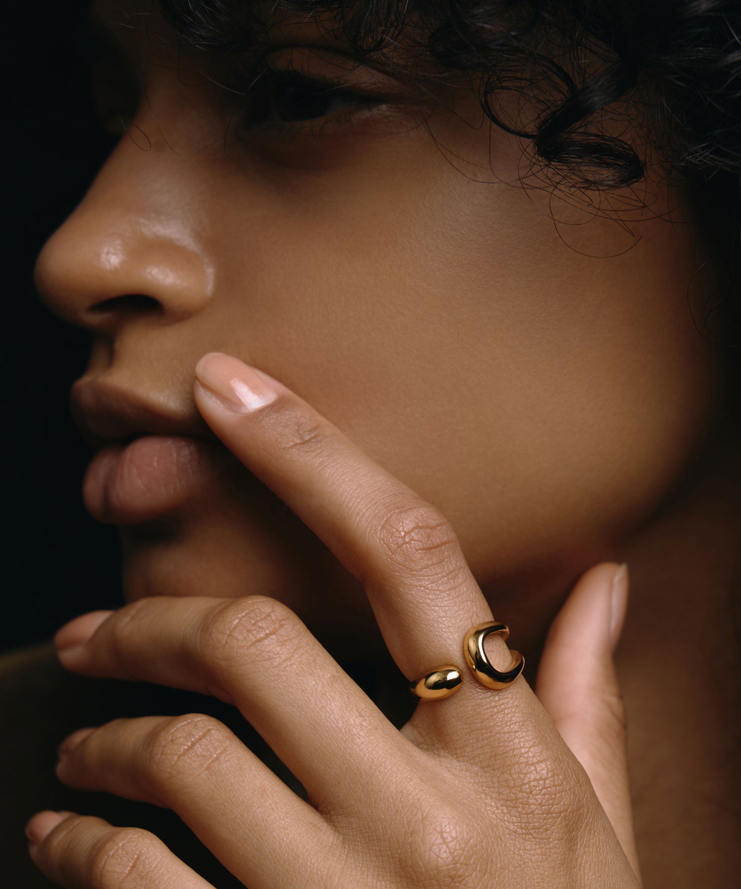 [Gold] Hold Line Ring