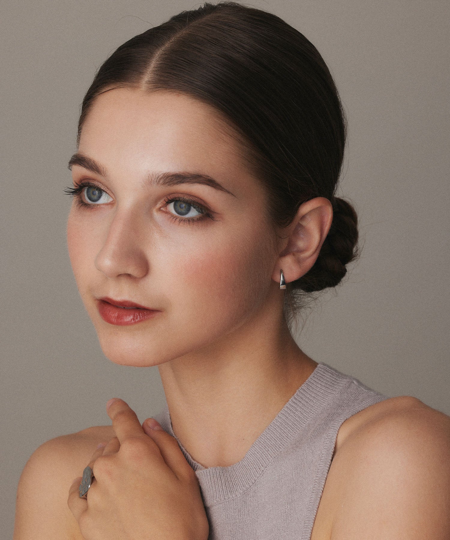 [Silver] Flat Icicle Earrings
