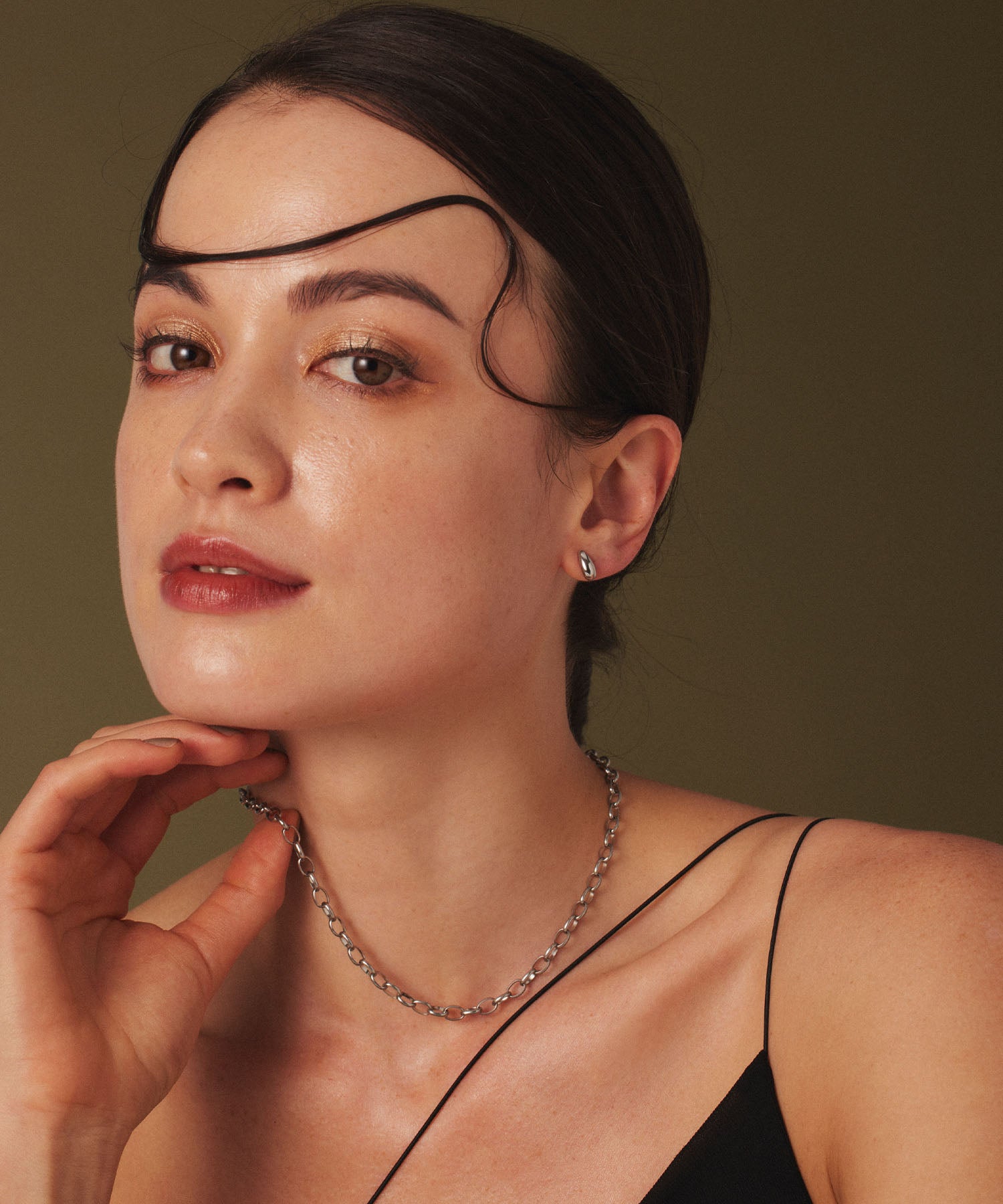 [Silver] Ring Chain Necklace