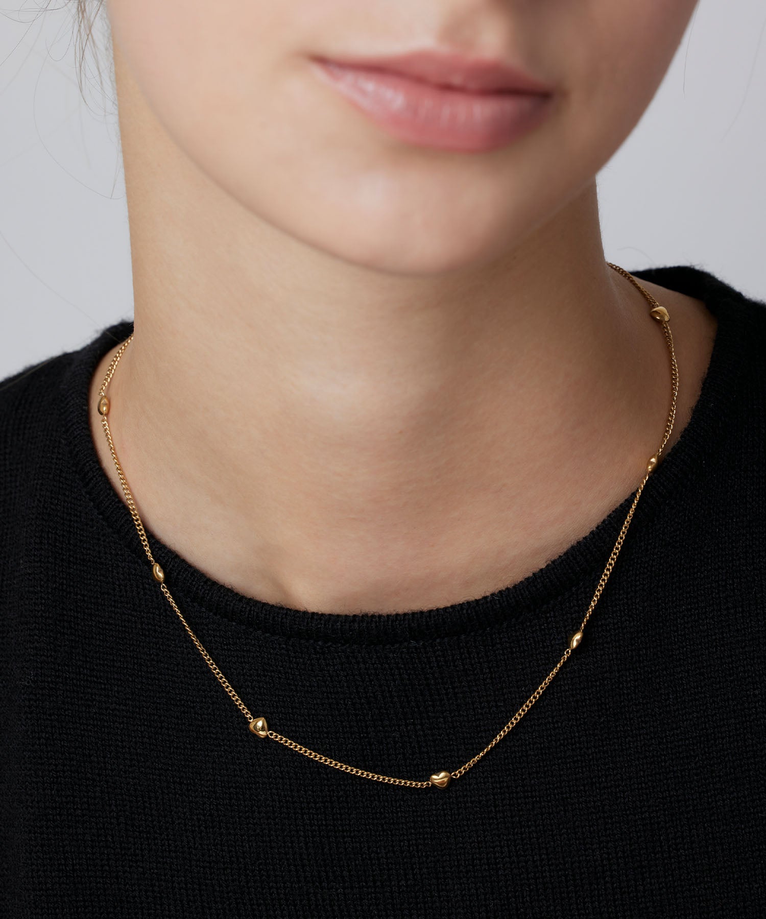 [Gold] Heart Chain Necklace