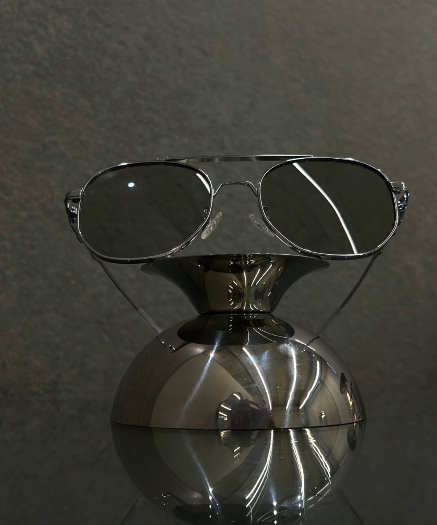 メタルティアドロップアイウェア　メガネ　サングラス　クリア　金属アレルギー対応　サージカルステンレス