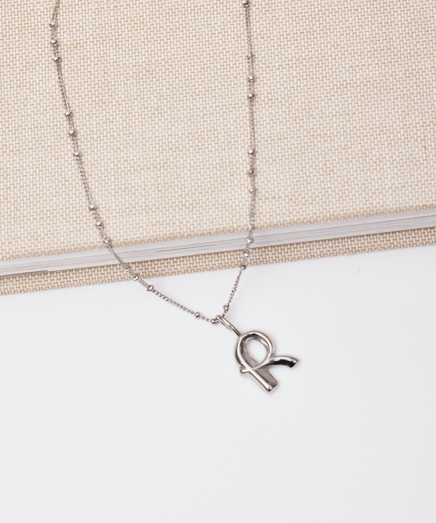 シルバー]オリジナルイニシャルチャーム(R)